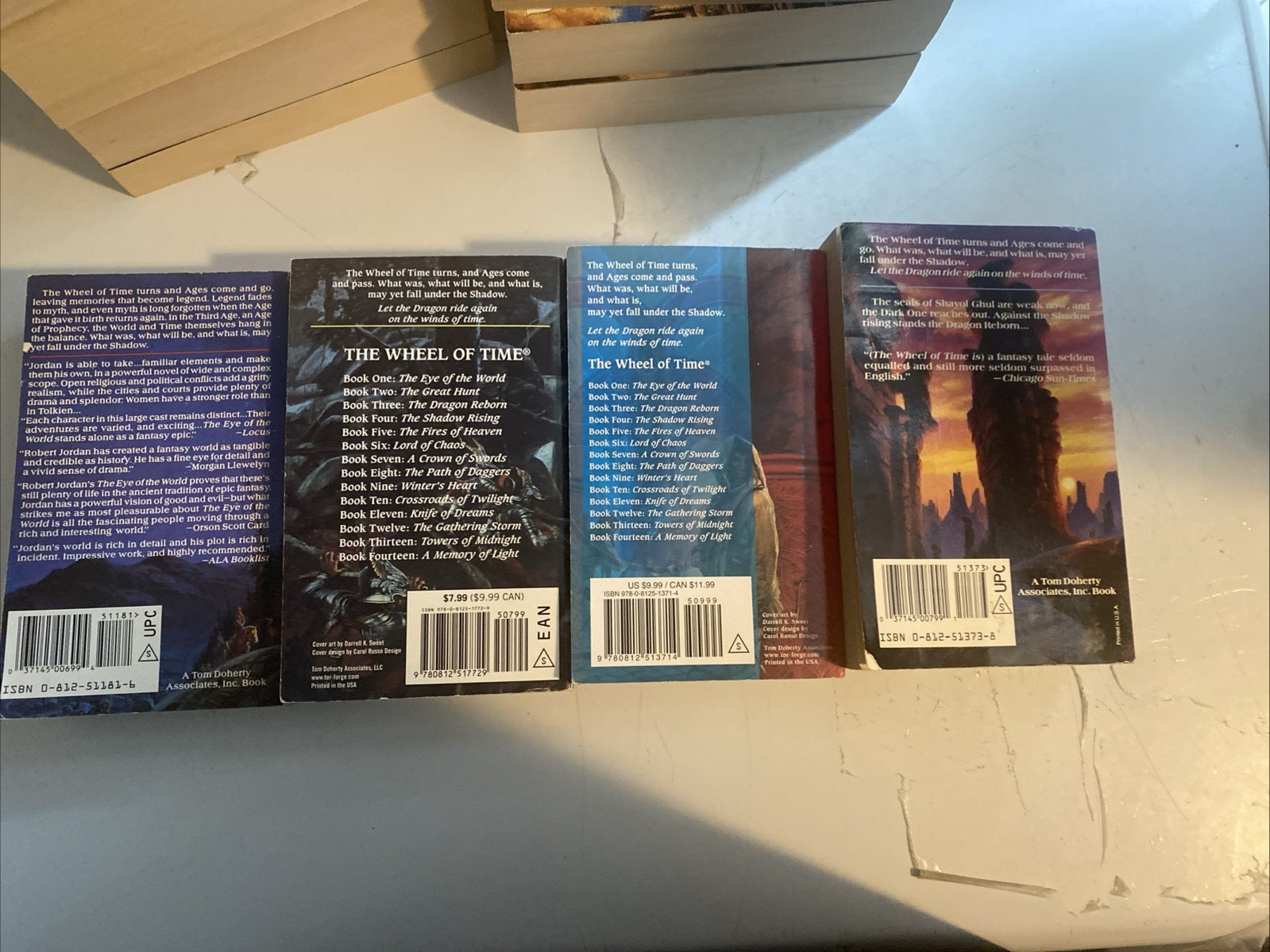 The Wheel of Time Complete Set 1-14 plus prequel 15 PB Books Robert Jordan