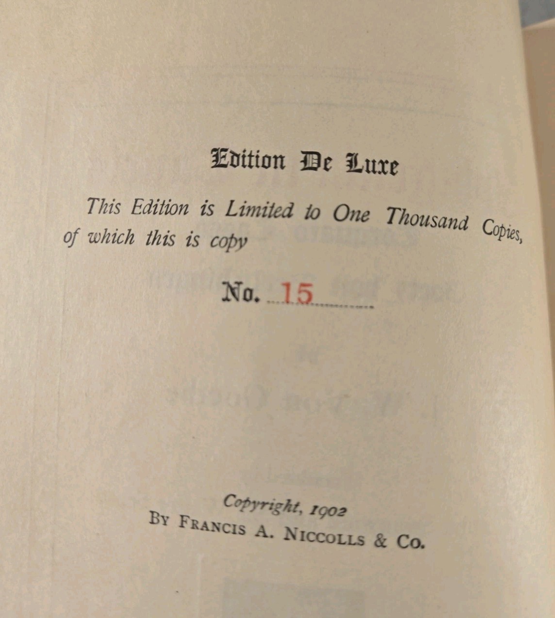1902 Iphigenia in Tauris By J W Goethe Luxury Edition #15 of 1,000