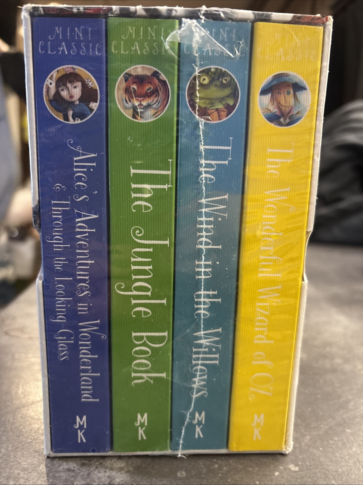 M Kelly Children’s Mini Classics 4 Book Deluxe Box Set – OZ, ALICE, JUNGLE BOOK
