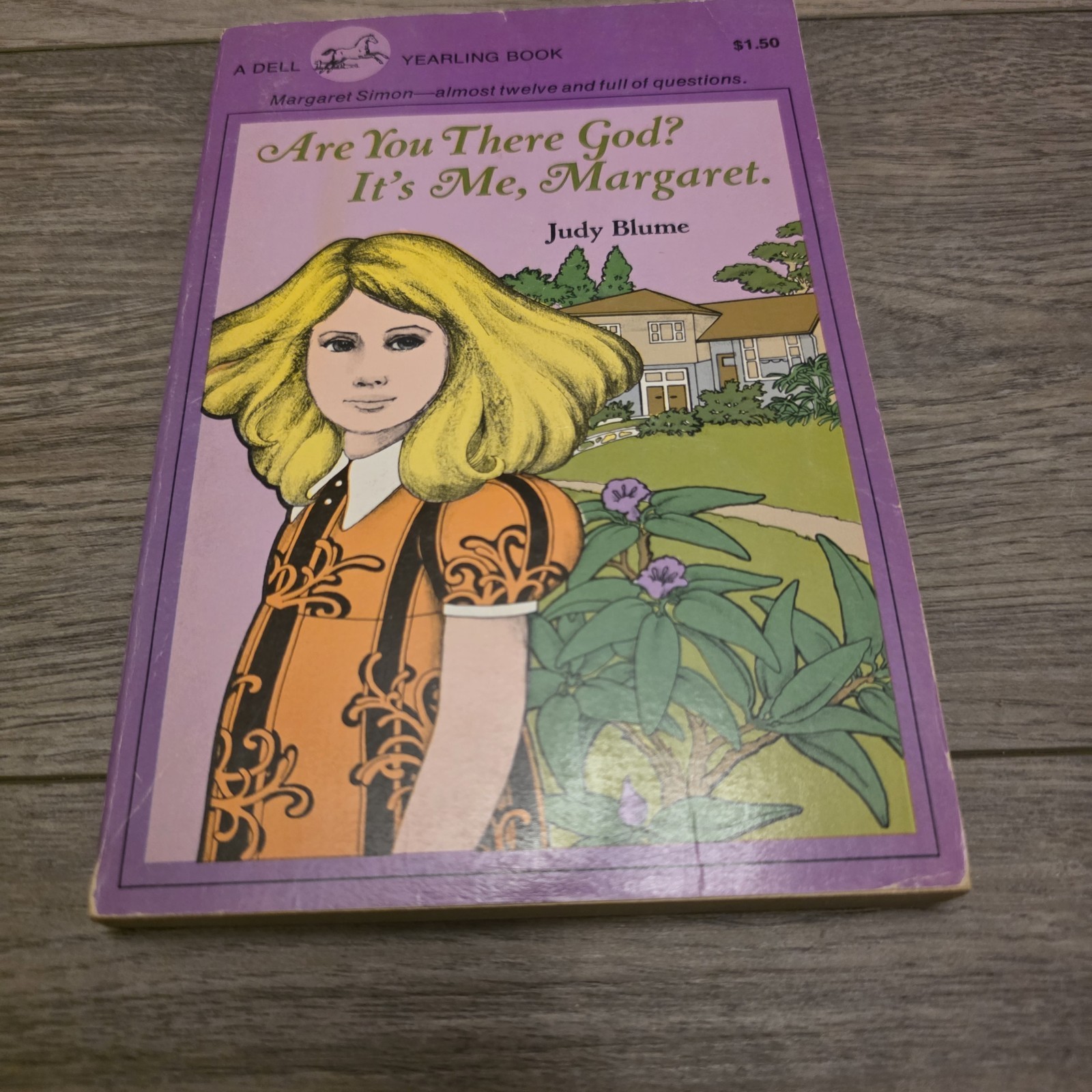 Are You There God? It’s Me Margaret Judy Blume Vintage Dell 1980 Purple Book