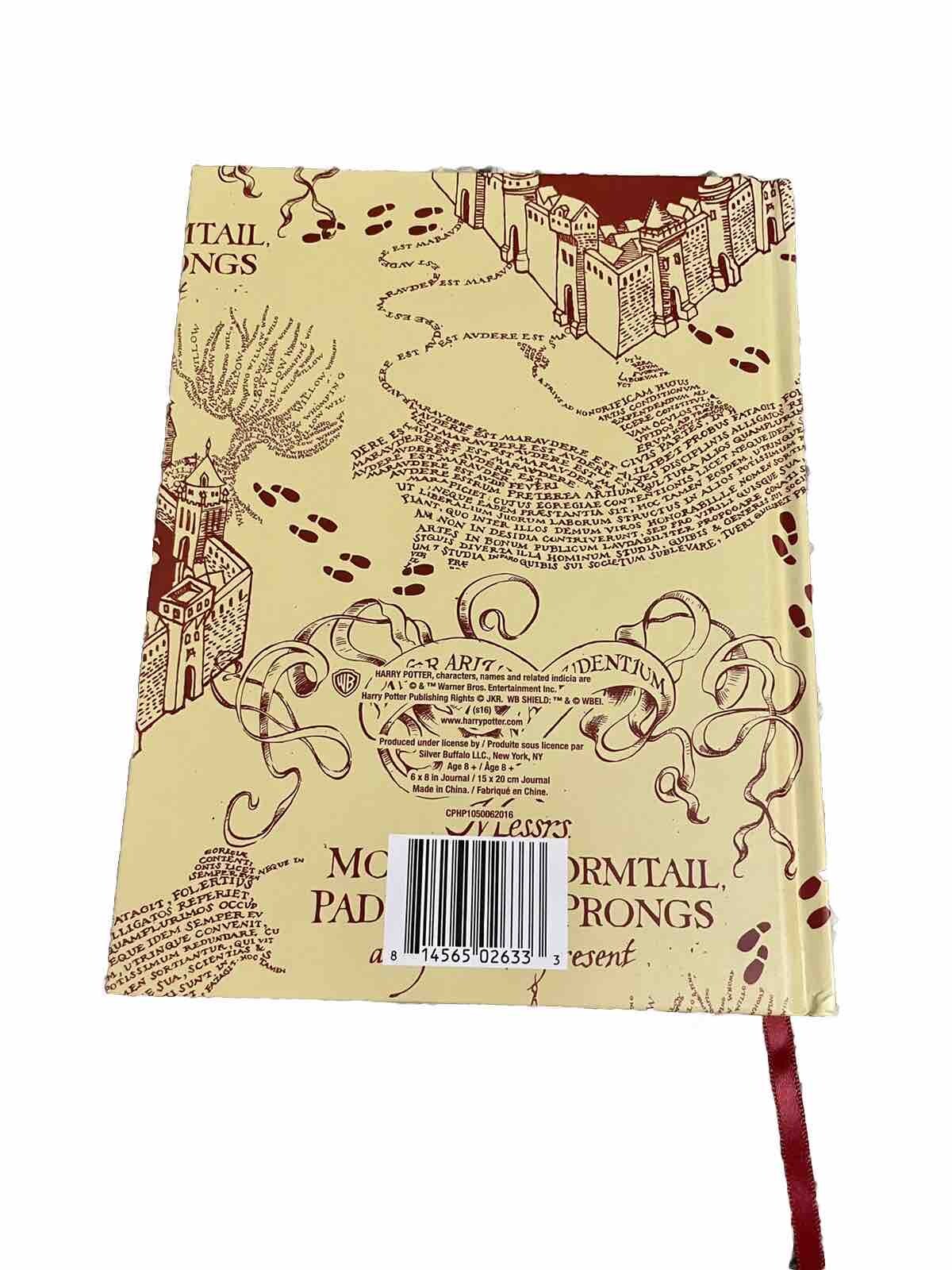 Harry Potter Mischief Managed Marauders Map Hard Cover Journal, 6 x 8 inches
