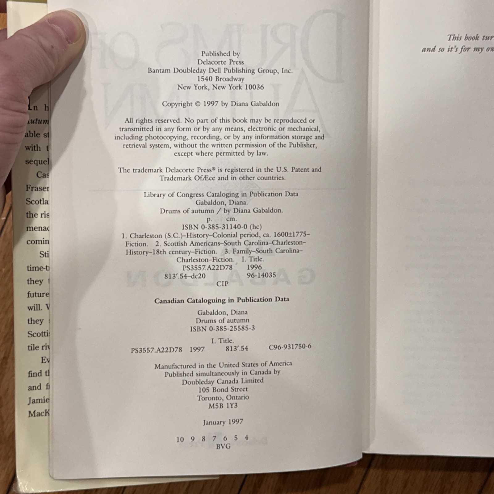 Drums of Autumn Diana Gabaldon First Edition