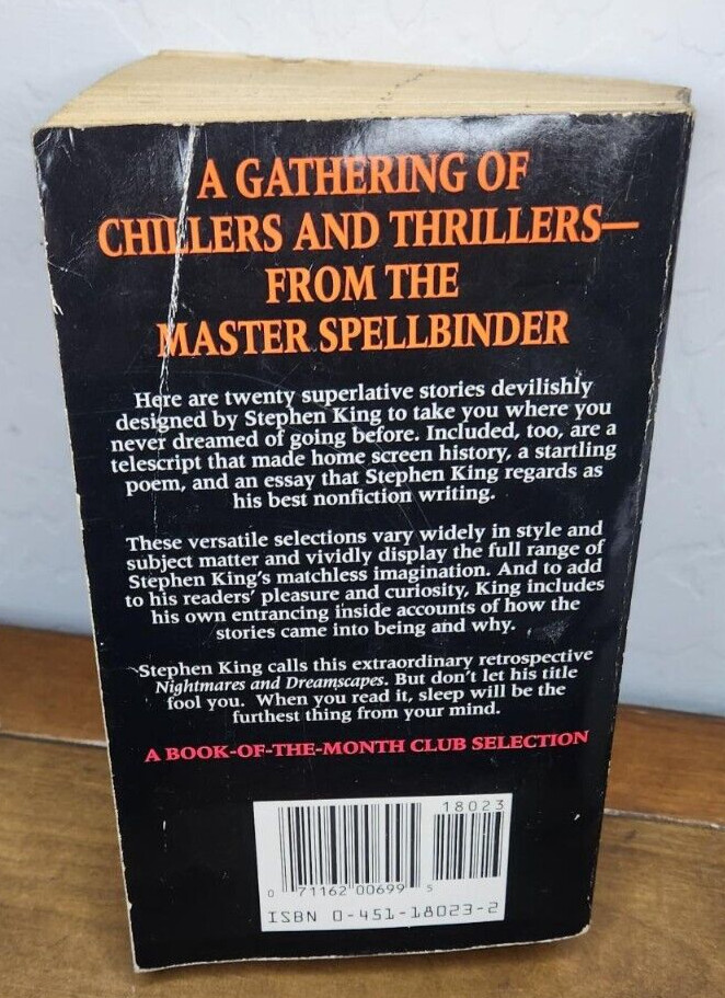 Vintage! Nightmares & Dreamscapes By Stephen King Paperback Book 1994 692 Pages