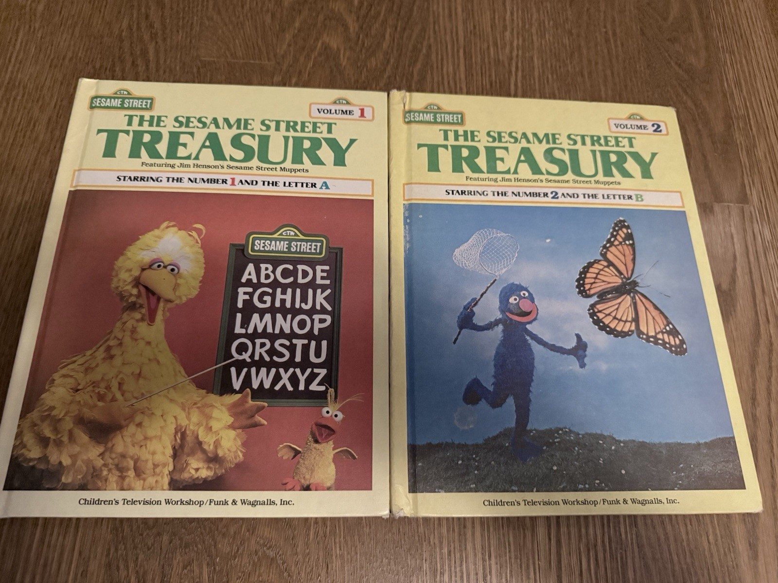 Vintage 1983 Sesame Street Treasury Books Complete Series, Volumes 1-15 Set