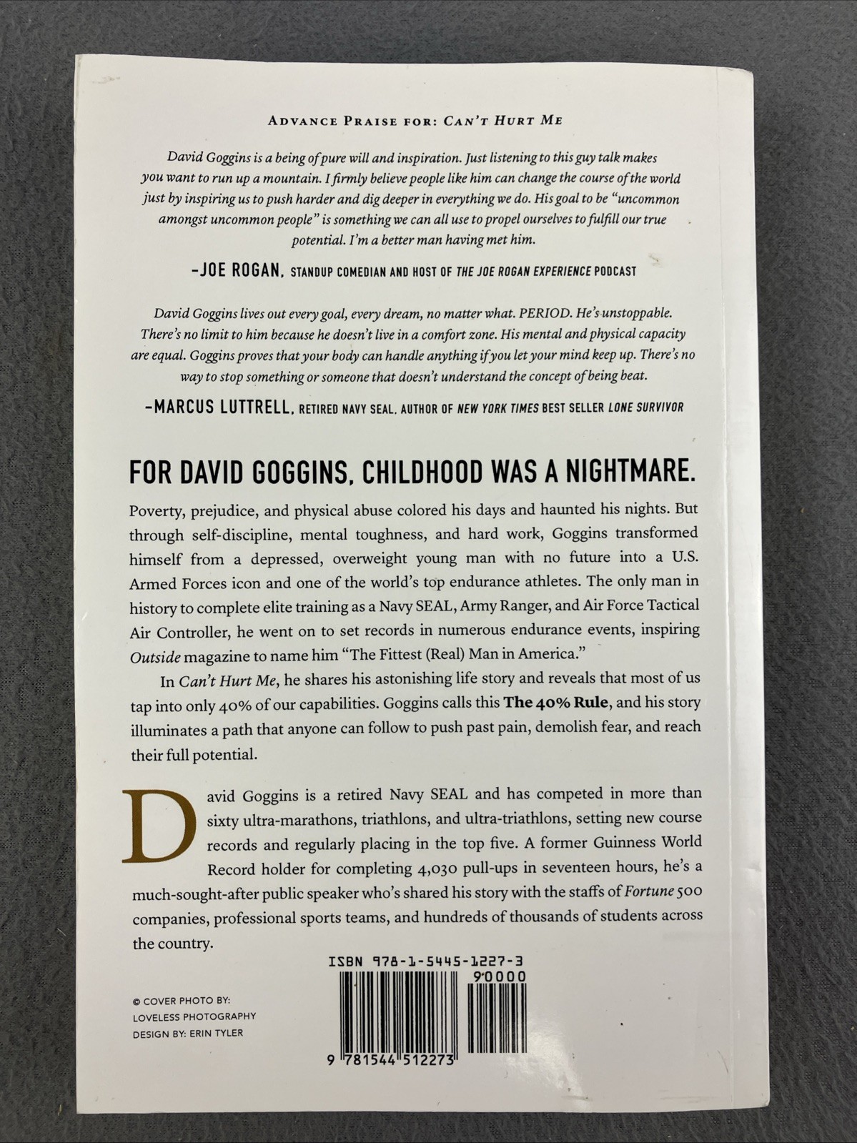 Can’t Hurt Me: Master Your Mind and Defy the Odds – Paperback – VERY GOOD