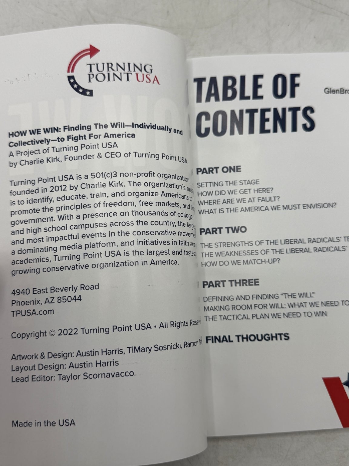 How We Win Charlie Kirk 2022 Political Conservative Turning Point USA Book