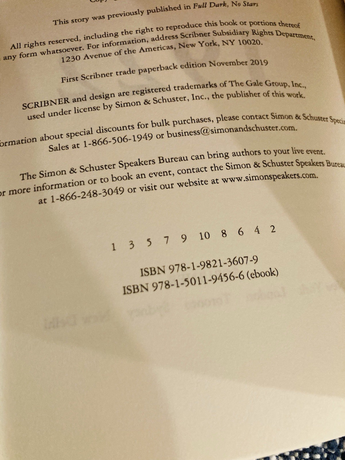 BRAND NEW!!! Stephen King 1922 TRUE 1st Edition $15.95 SCRIBNER