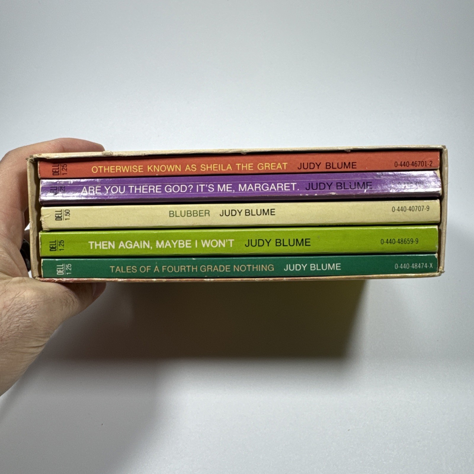 Vintage Judy Blume Box Set From 1980’s Includes 5 Popular Titles USED Good Cond.