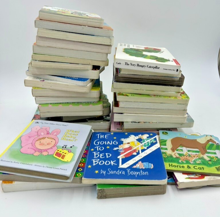 Lot of 100 – Board Books for Children’s/ Toddler Babies/Preschool/Daycare