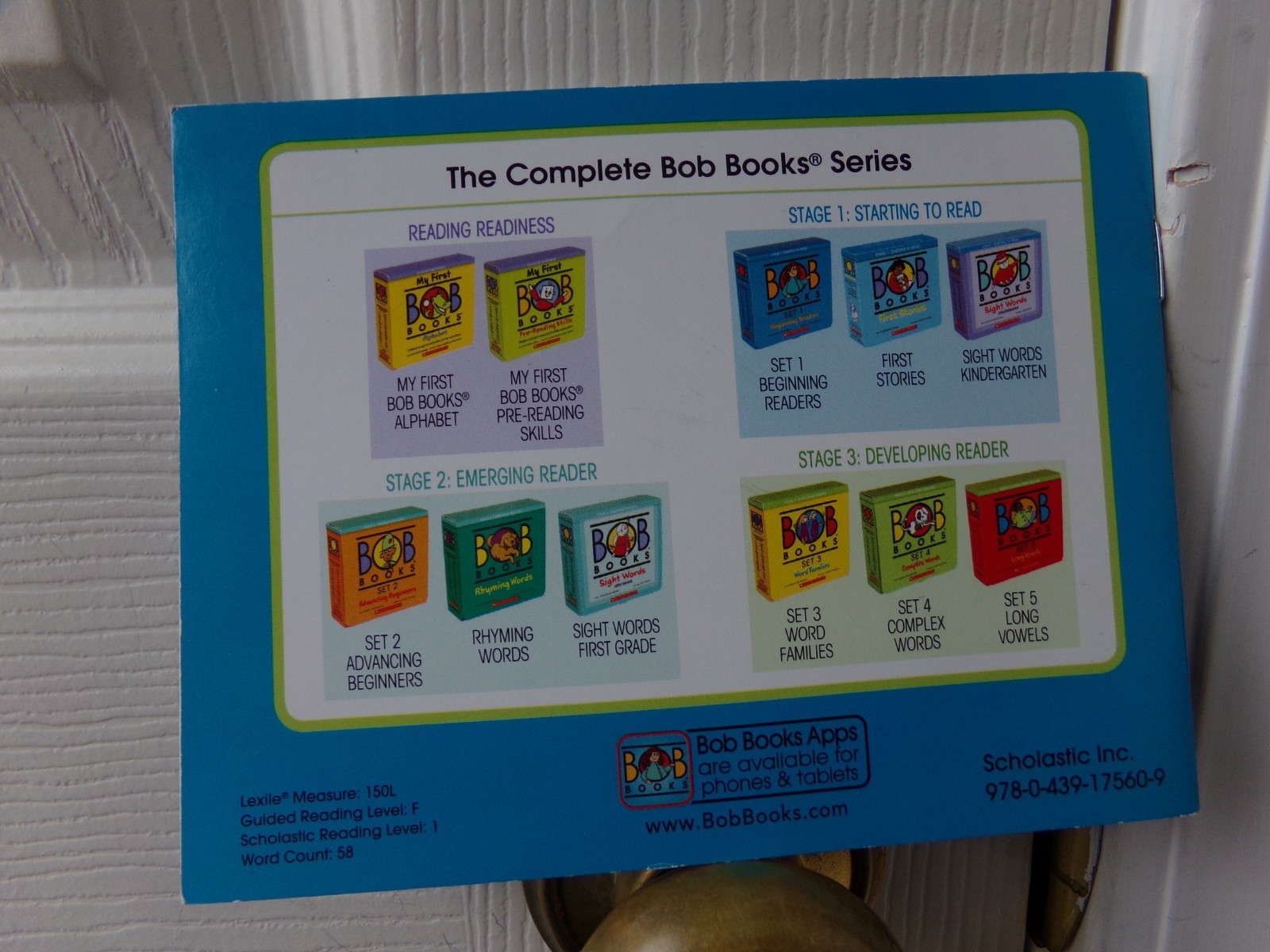Bob Books Floppy Mop Set 3 Book 1 By Bobby Lynn Maslen ONE Book Replacement Only