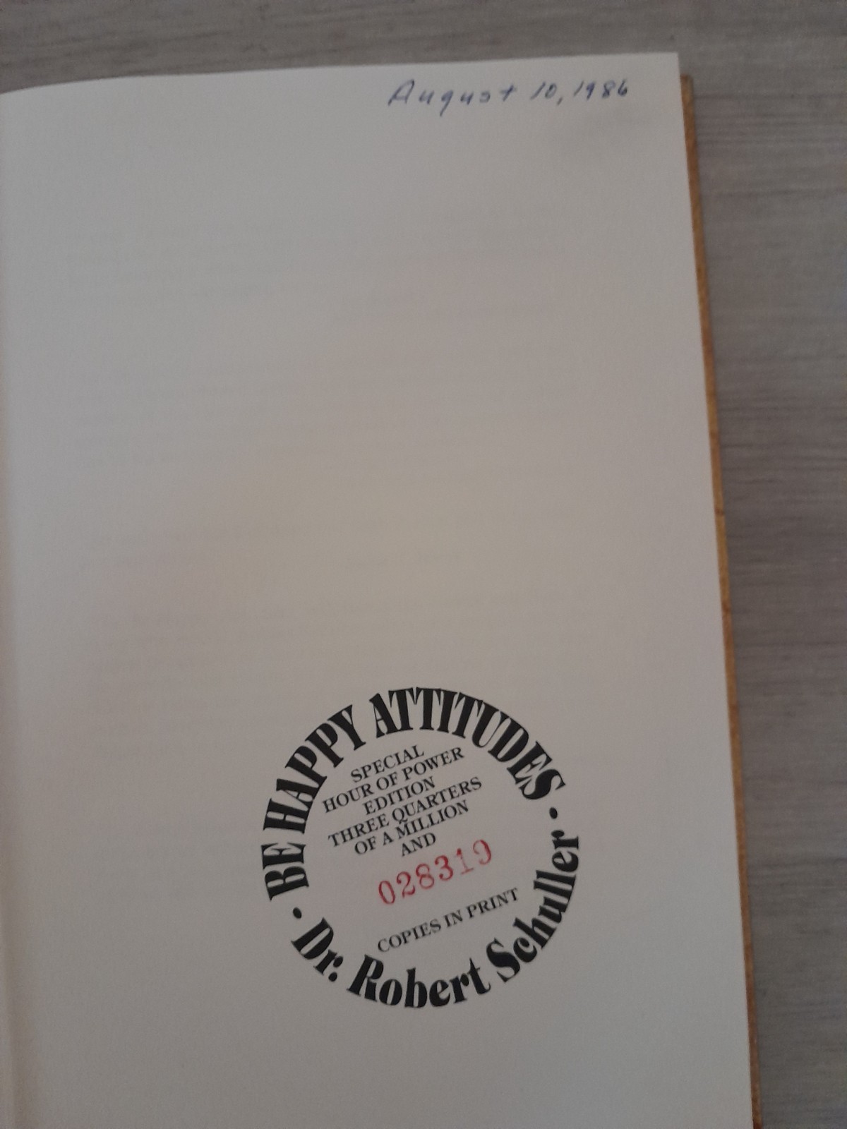 1985 Word Books The Be (Happy) Attitudes Robert Schuller Luxury Edition HC