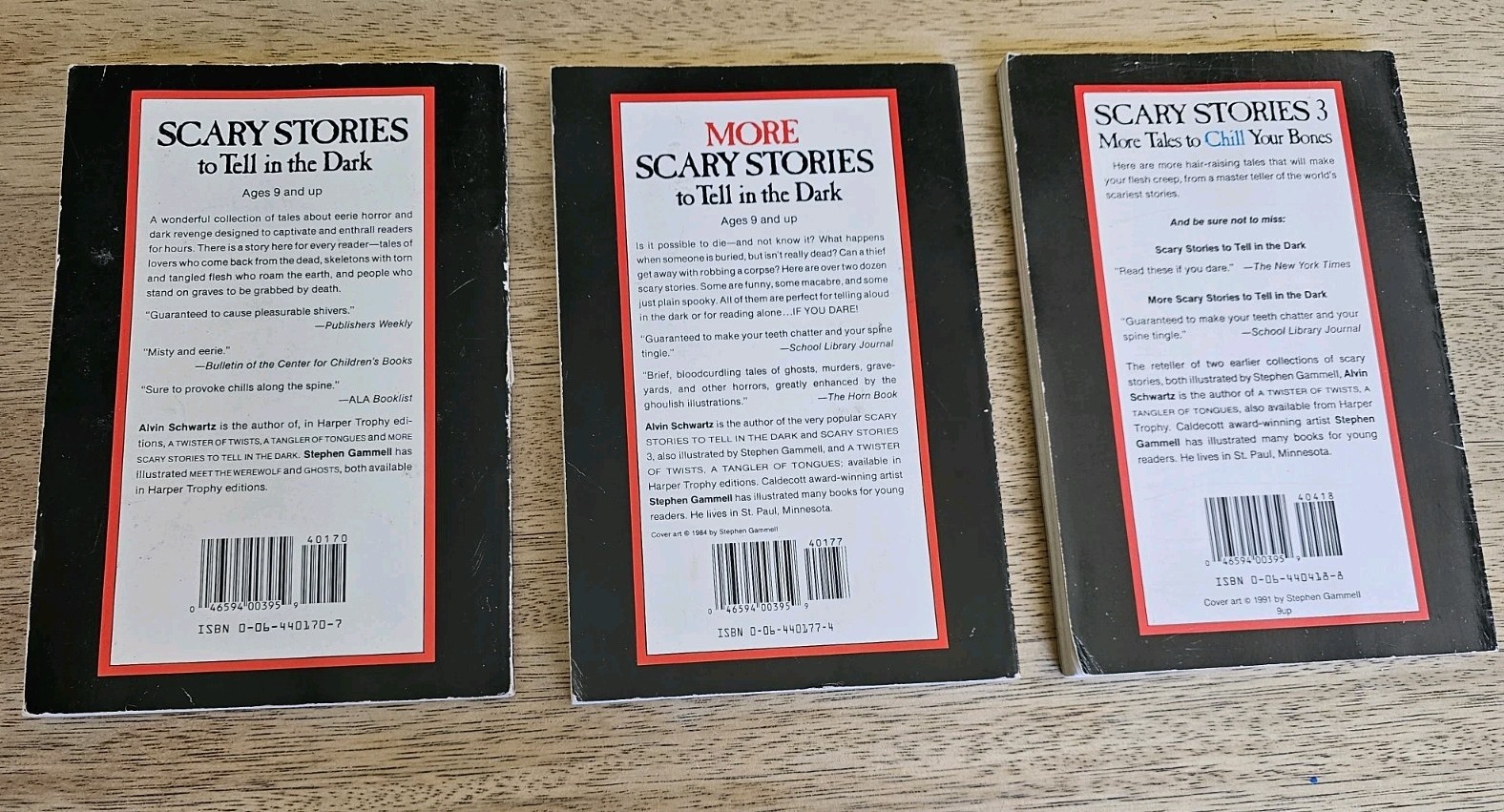 Scary Stories to Tell in the Dark Original 1981 Paperback Set of 3 Books Vintage