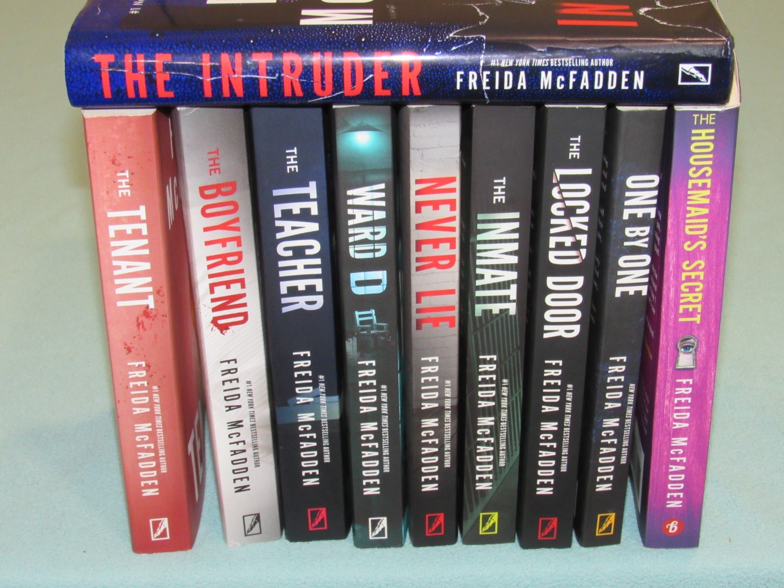 10 Book Lot: FREIDA MCFADDEN (Intruder~Tenant~Boyfriend~Teacher~Inmate~Housemaid