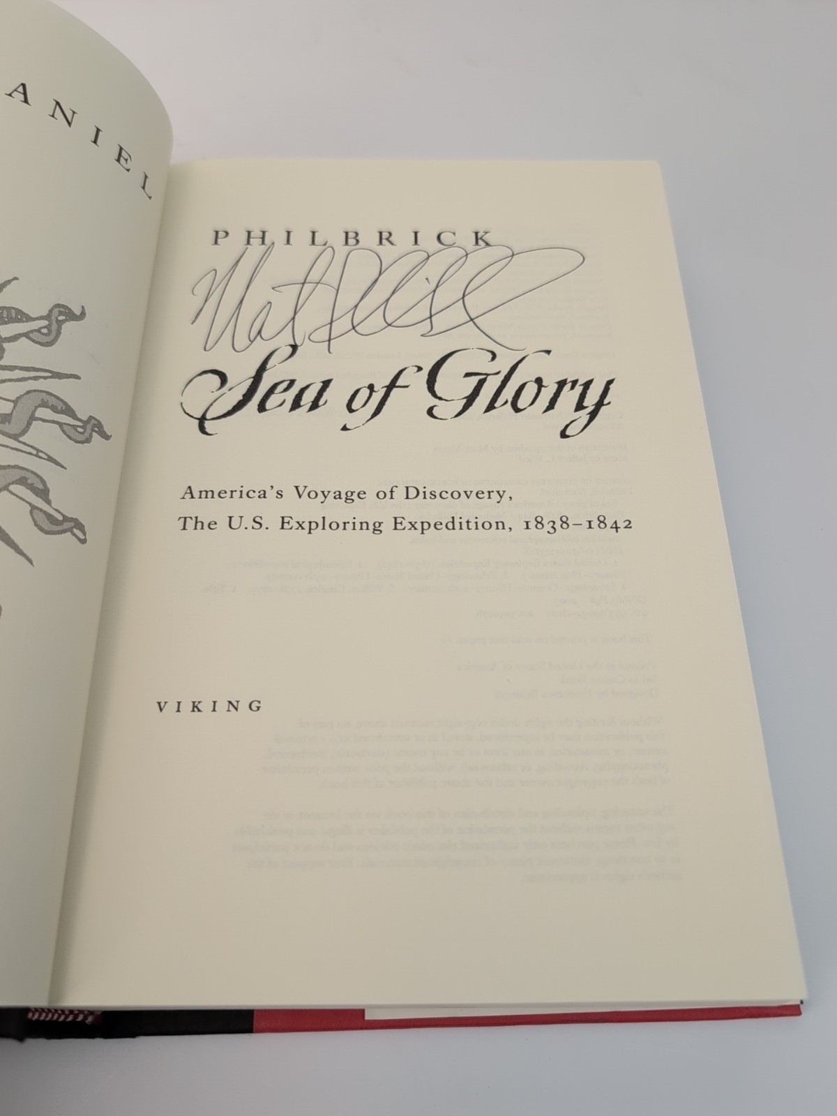 SIGNED 1st/1st Sea of Glory: America’s Voyage of Discovery Philbrick HC/DJ 2003
