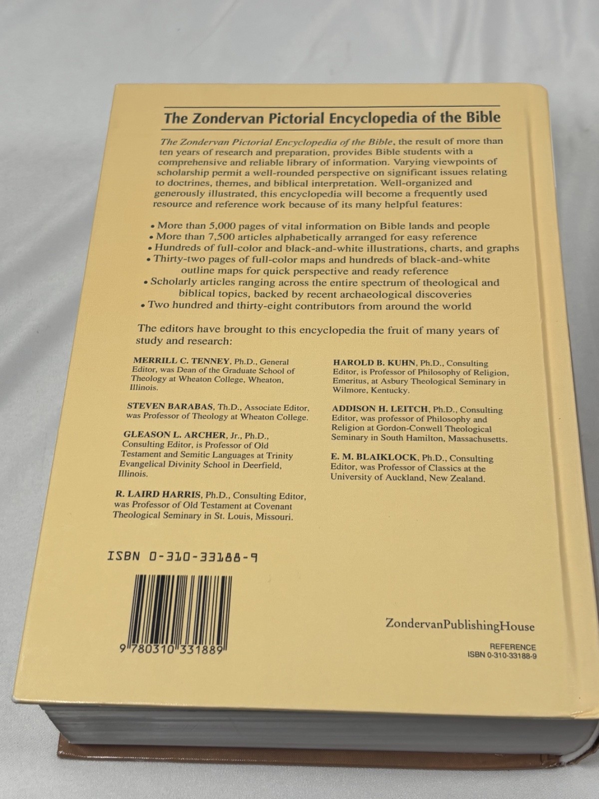 The Zondervan Pictorial Encyclopedia of the Bible Edited by Merrill C. Tenney