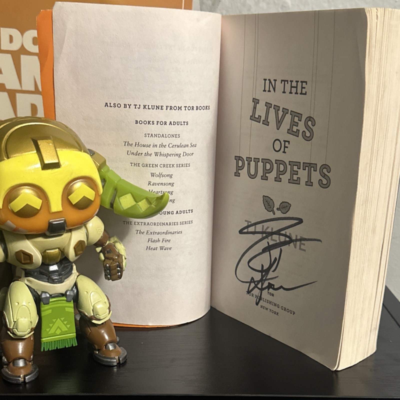 TJ Klune In the Lives of Puppets Paperback 2020s Robots Adventure Novel Signed