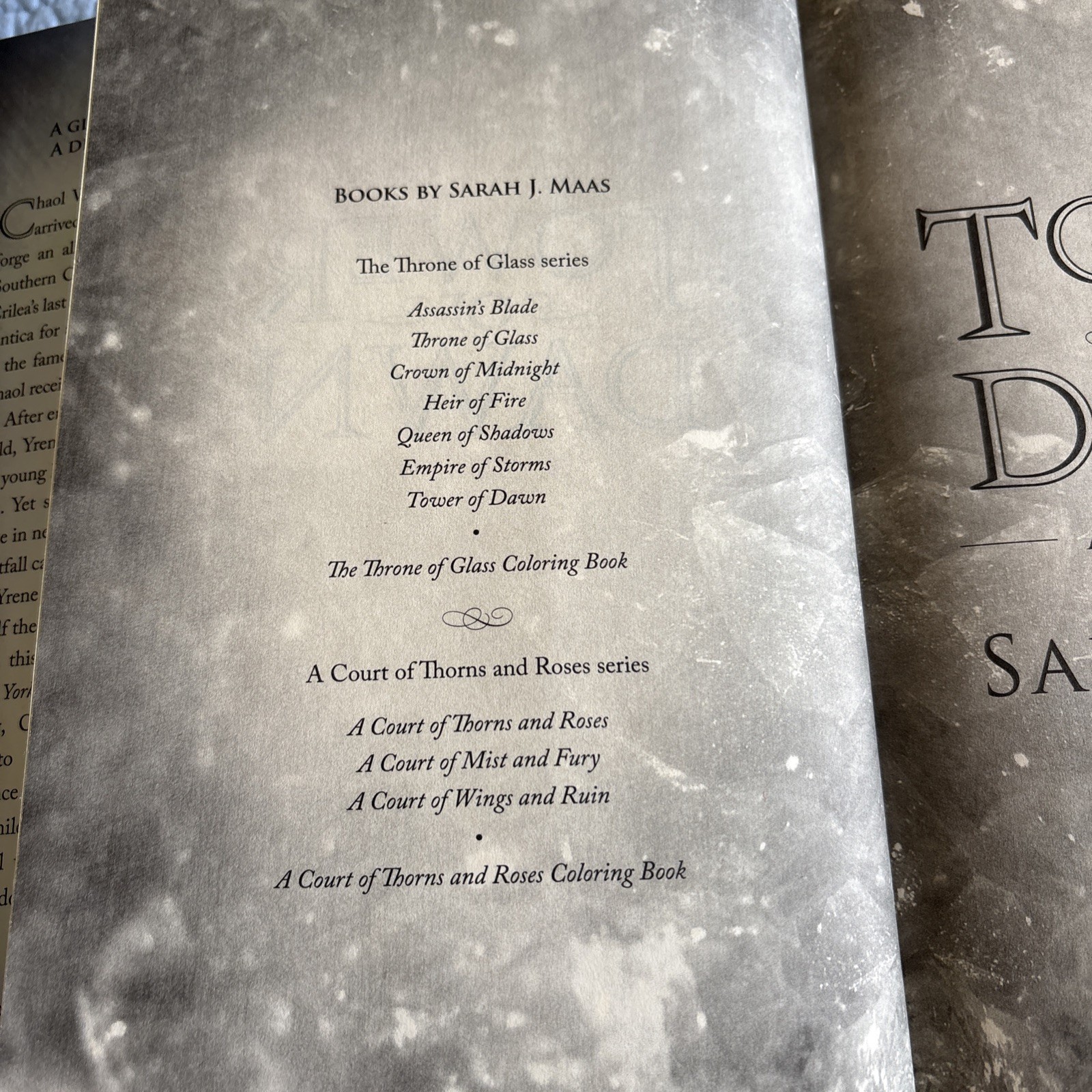 Throne of Glass TOWER OF DAWN Sarah J Maas HCDJ First Edition READ