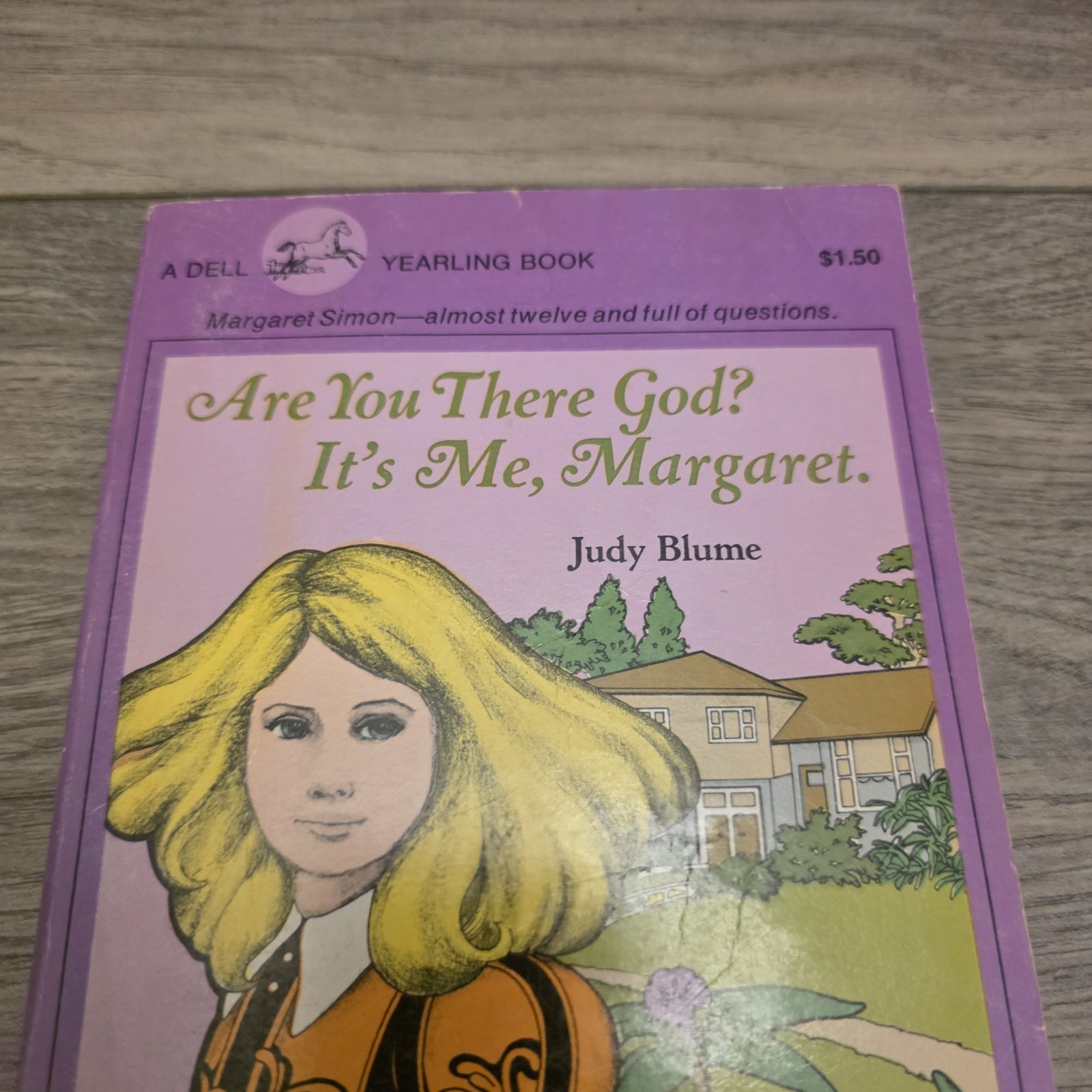 Are You There God? It’s Me Margaret Judy Blume Vintage Dell 1980 Purple Book