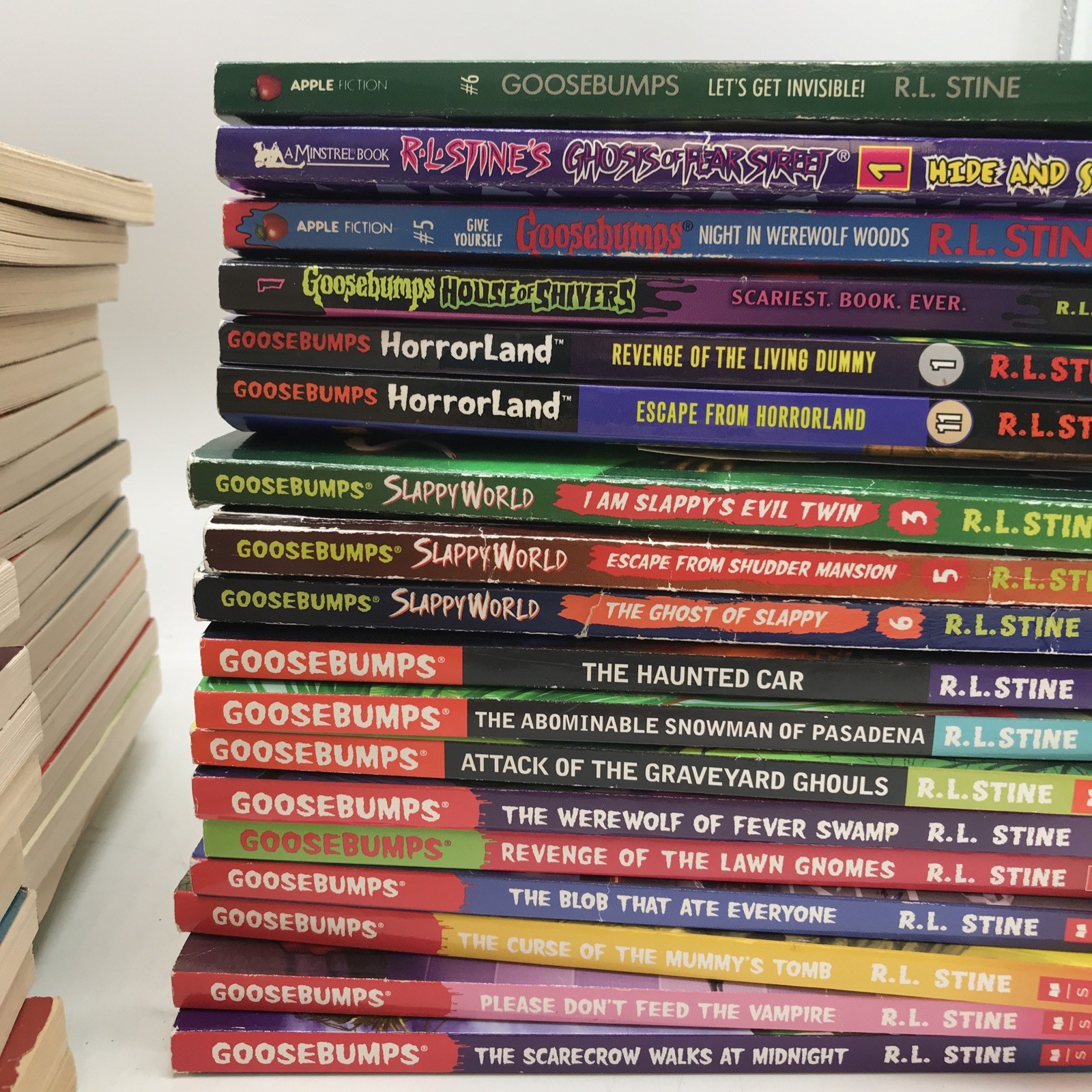 Lot of 55 Goosebumps Paperback Book Lot R L Stine Scholastic-90’s & 2000’s Mixed