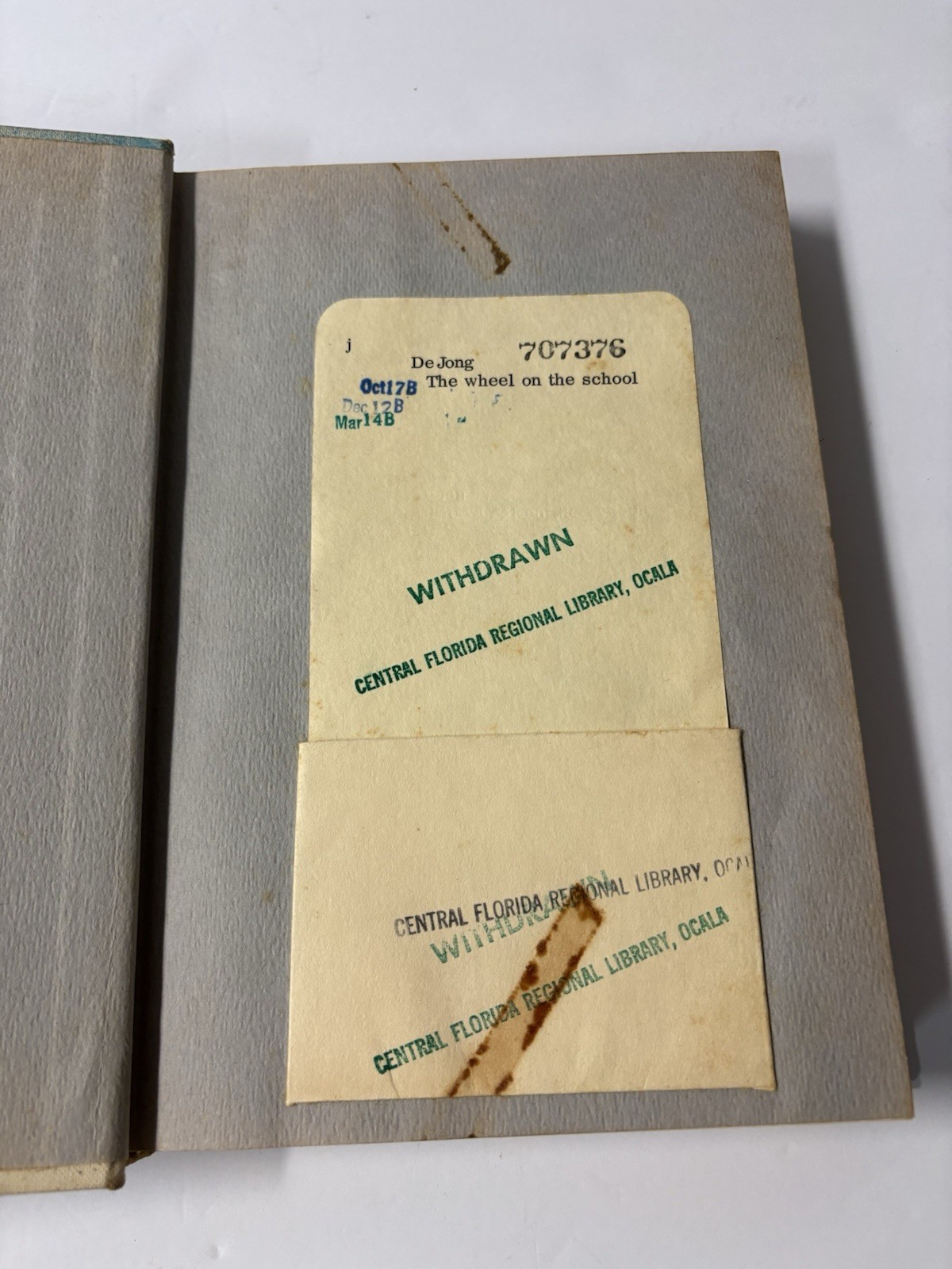 The Wheel on the School 1954 Meindert DeJong Maurice Sendak Newbery Ex Library
