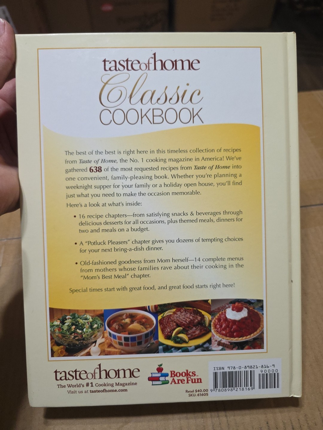 Taste Of Home Classics Cookbook 2010 Hard Back 638 Recipes 416 Pages