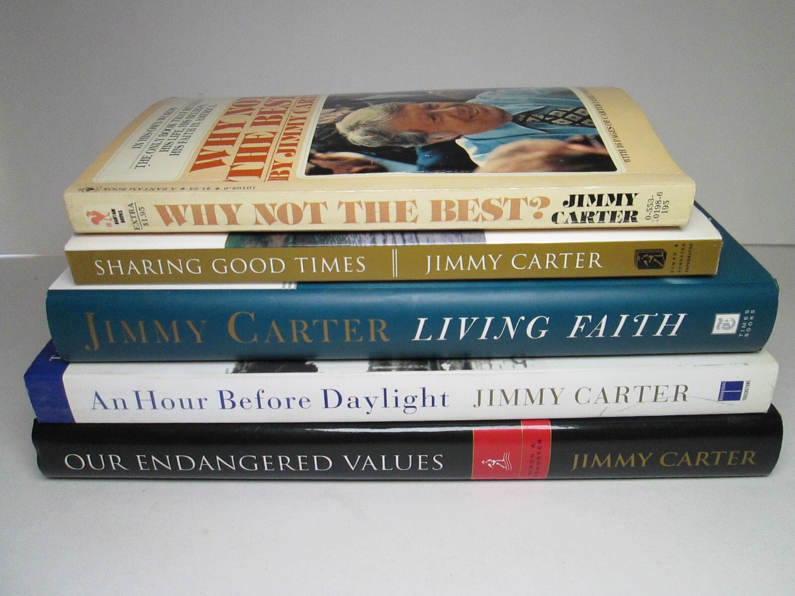President Jimmy Carter Book Lot Politics US History Government Faith Family Life