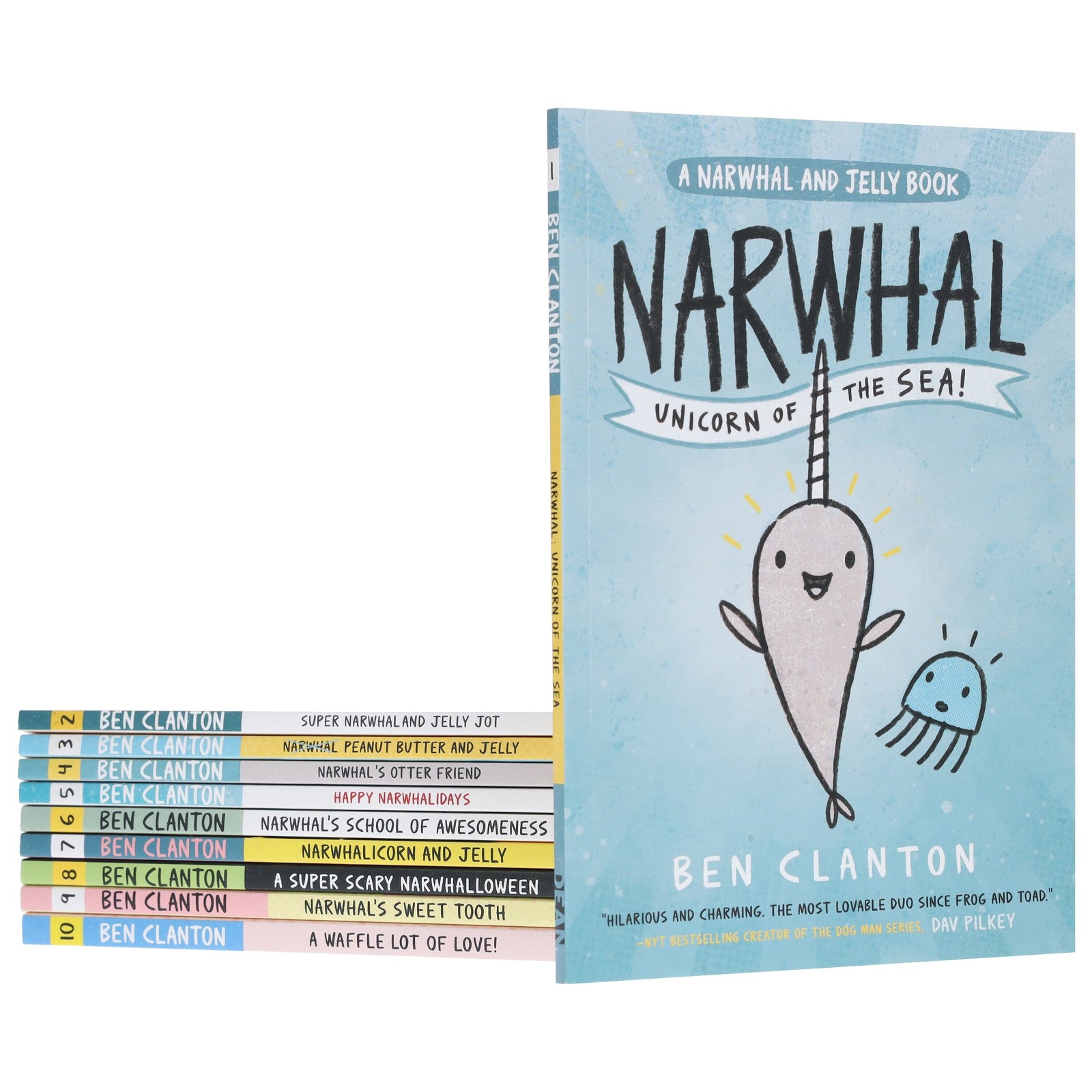 Narwhal and Jelly Series By Ben Clanton 10 Books Collection Set – Ages 4-8 – PB