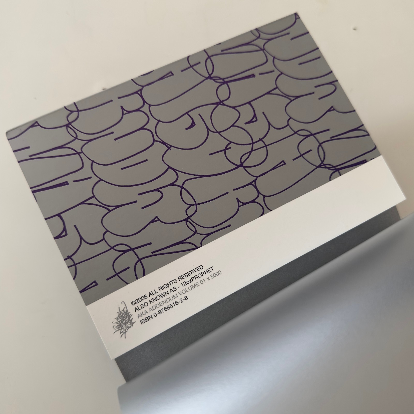12 Oz Prophet ALSO KNOWN AS Addendum Volume 1/5000 Ltd Book Graffiti Street KAWS