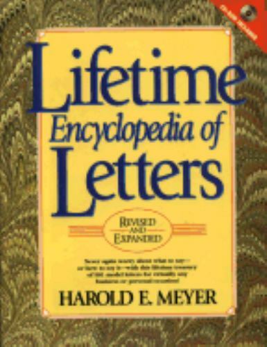 Lifetime Encyclopedia of Letters by Harold E. Meyer (2001, Hardcover)