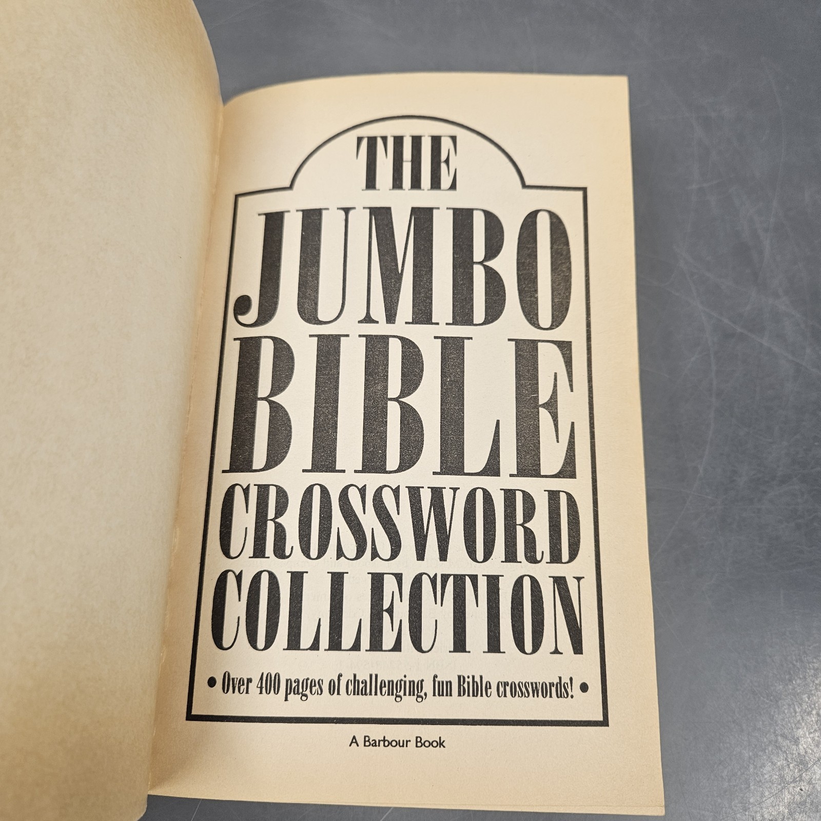 The Jumbo Bible Crossword Collection Over 400 Pages Religious Mental Exercise