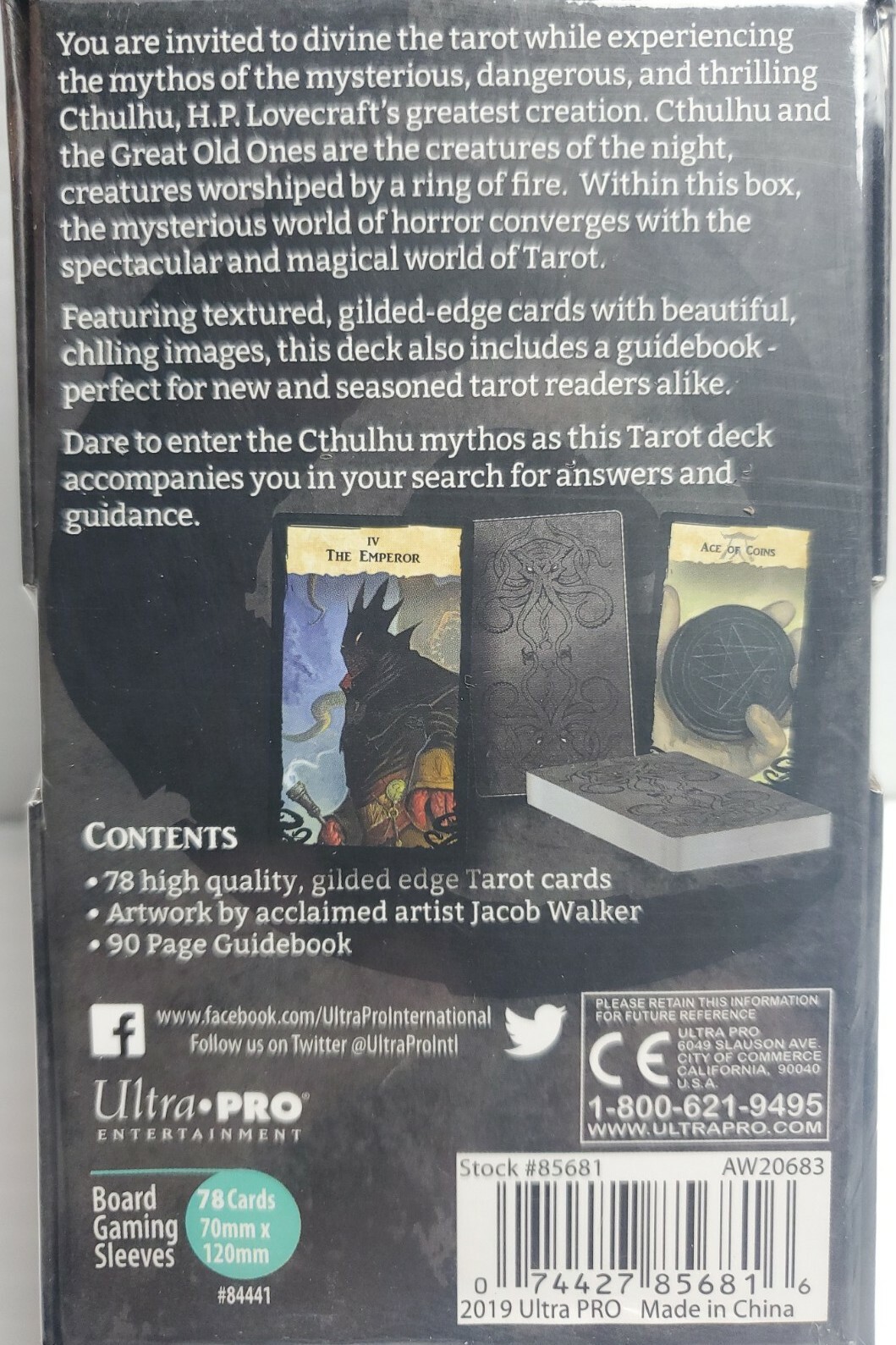Cthulhu’s Vault Tarot Card Set Sealed New Ultra Pro 074427856816