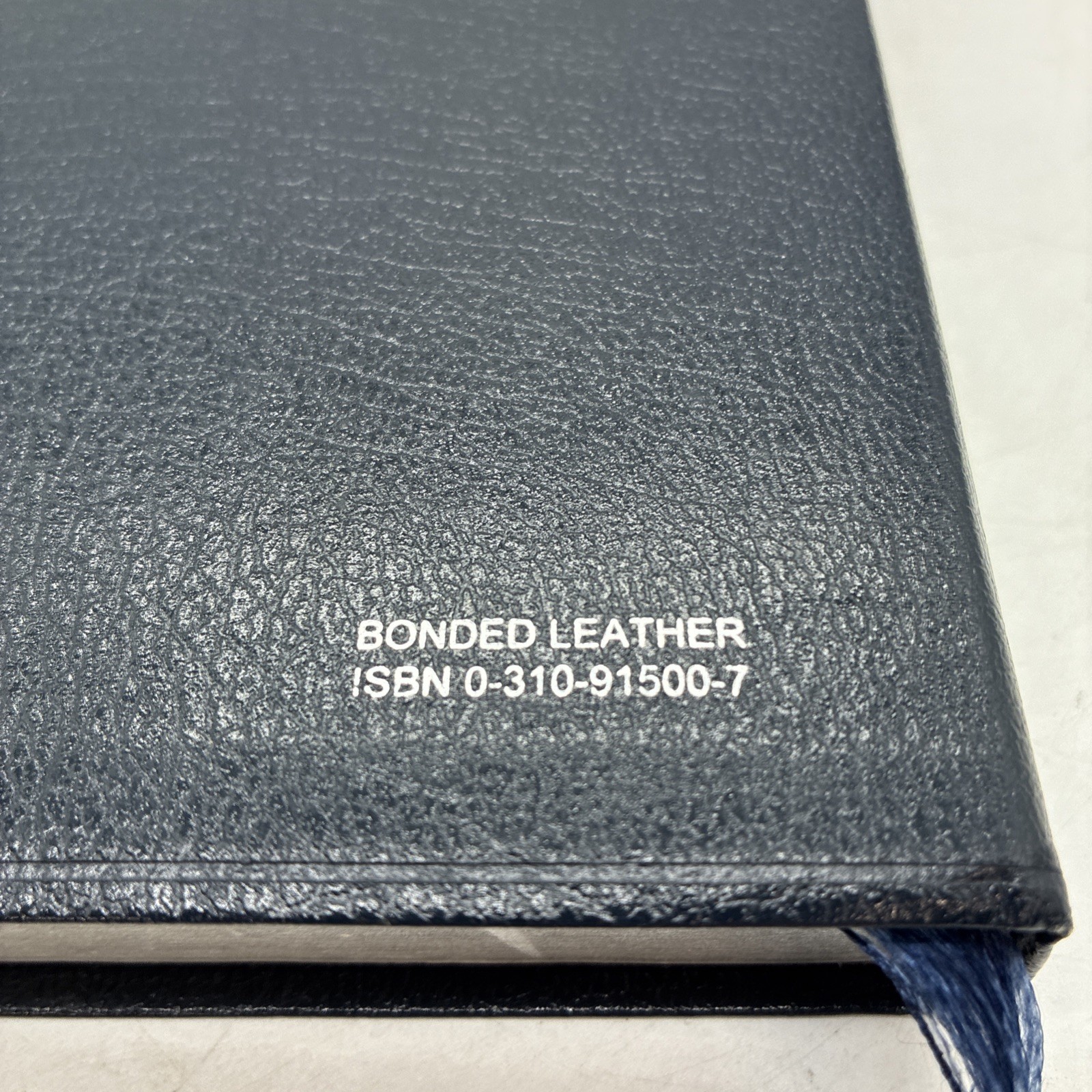 Amplified Bible Zondervan 1987 Bonded Leather Navy Blue Excellent