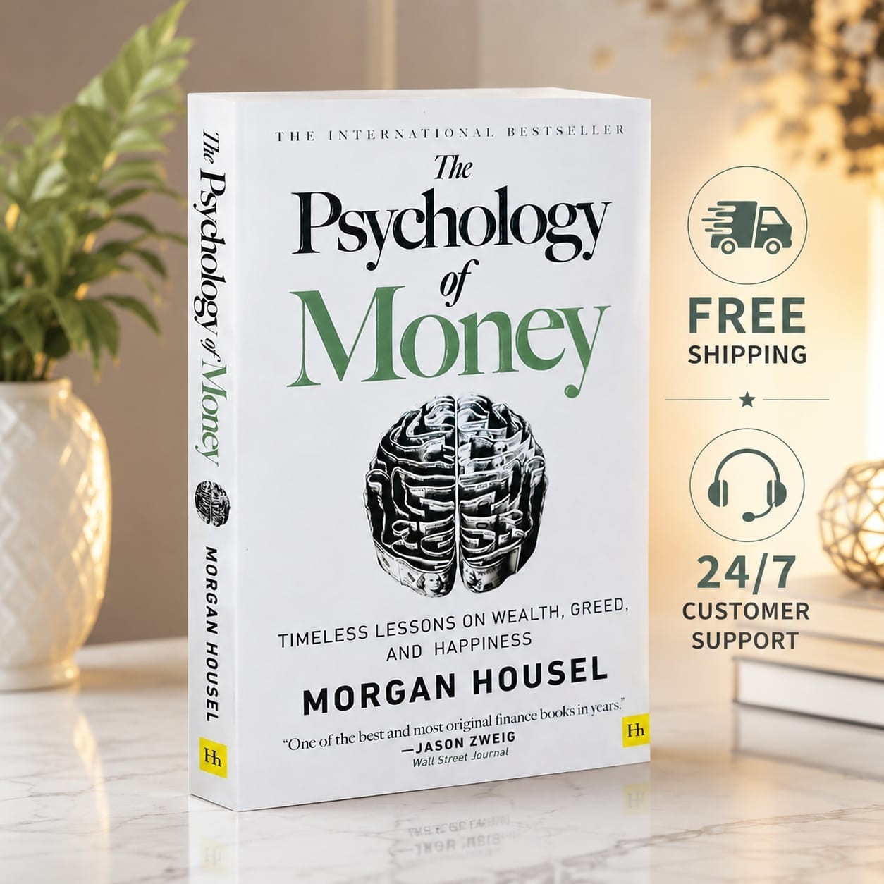 Morgan Housel The Psychology of Money Finance Mindset Paperback Book
