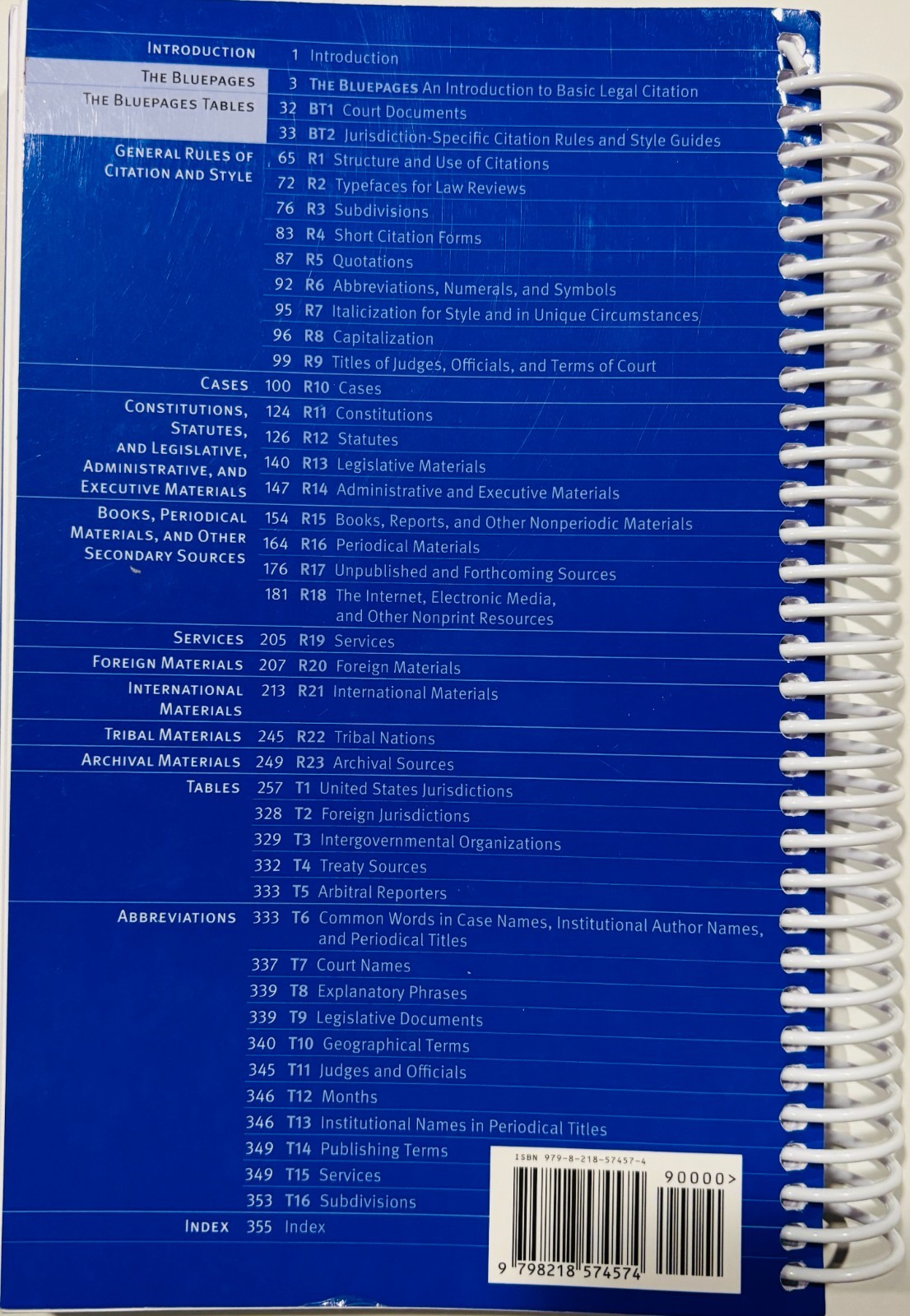 The Bluebook: a Uniform System of Citation (22nd ed) BRAND NEW