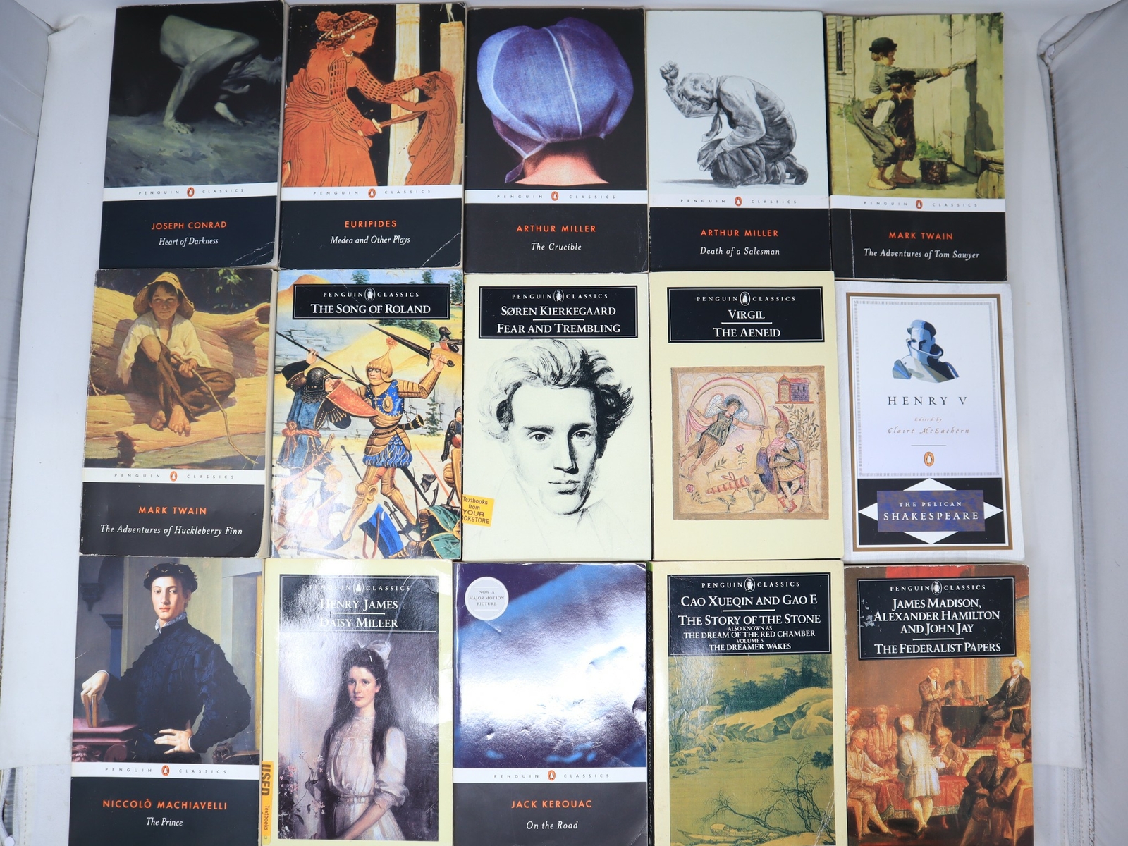 Lot of 10 Penguin Classics Paperback Books Random MIX