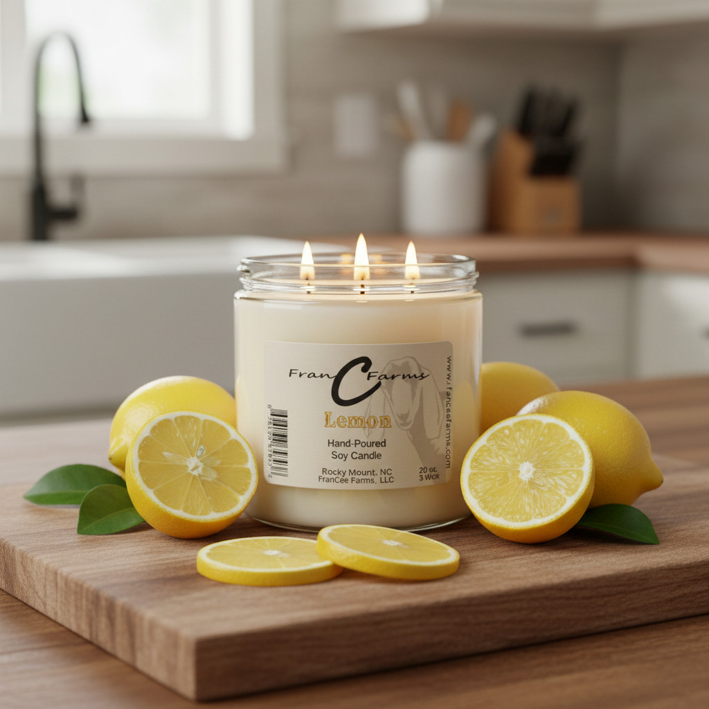 Lemon Soy Candle – 20 oz. 3 Wick