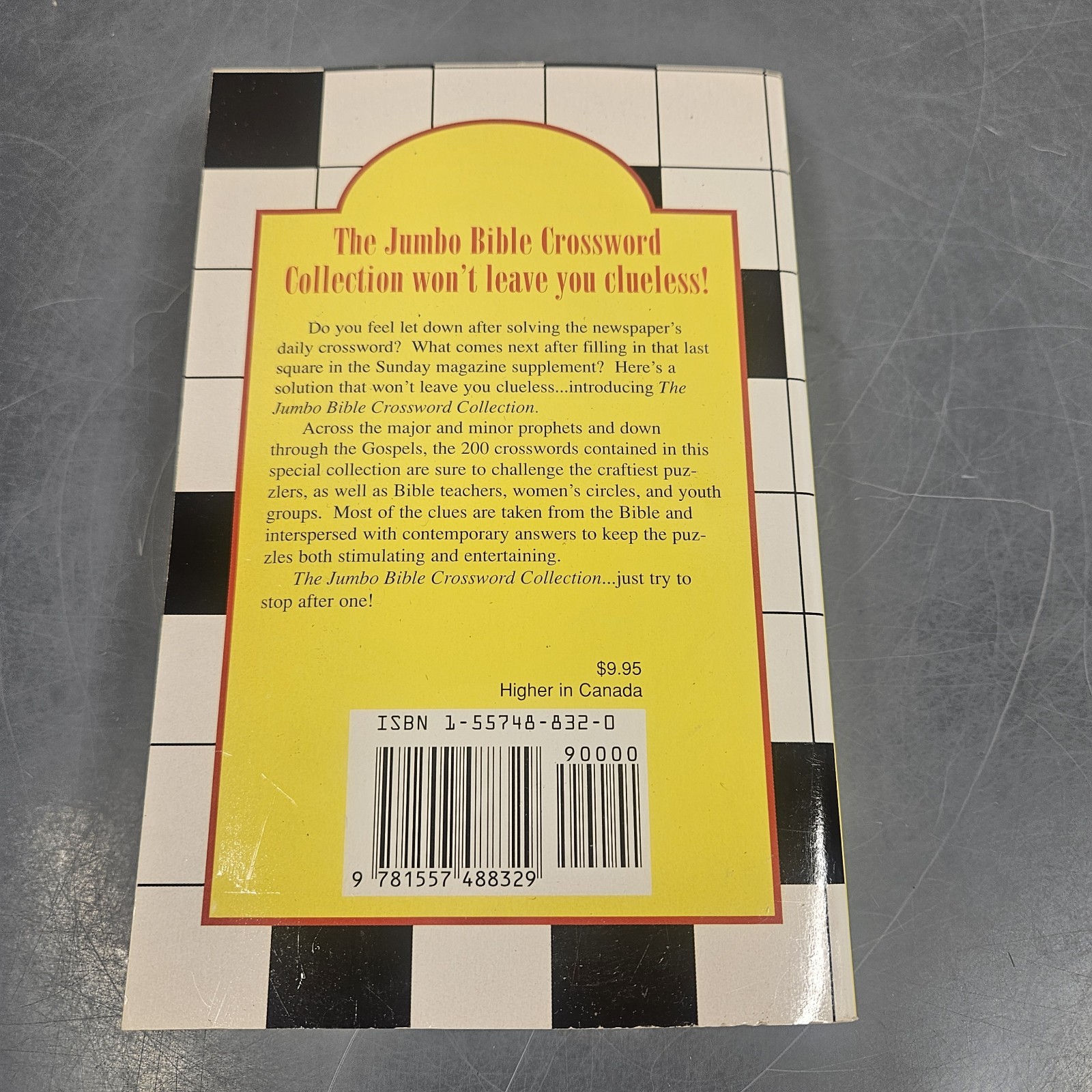 The Jumbo Bible Crossword Collection Over 400 Pages Religious Mental Exercise