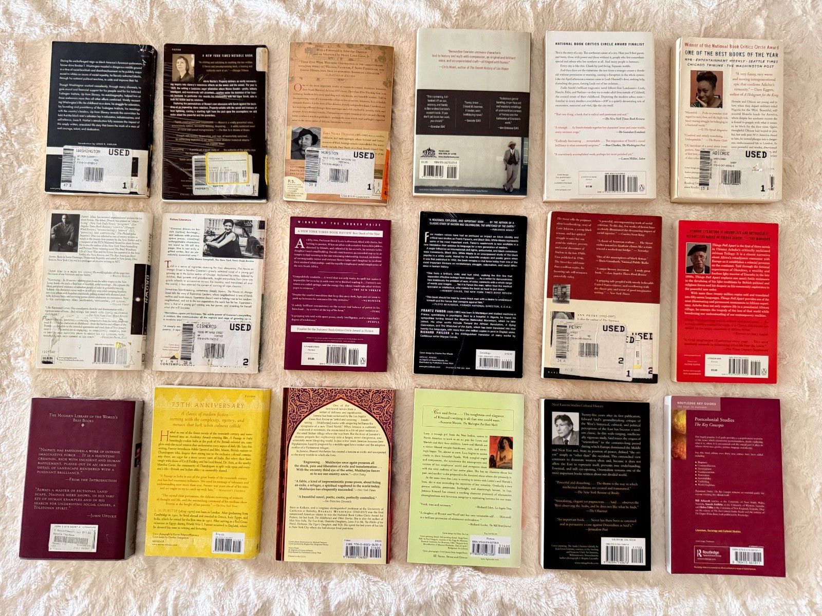 Postcolonial World Literature Book Lot Achebe Said Fanon Adichie 18 Books