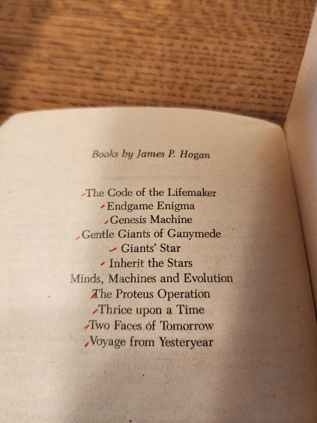 VTG James P Hogan 4PB Lot:Giants’ Star/Genesis Machine/Voyage Yesteryear/Endgame