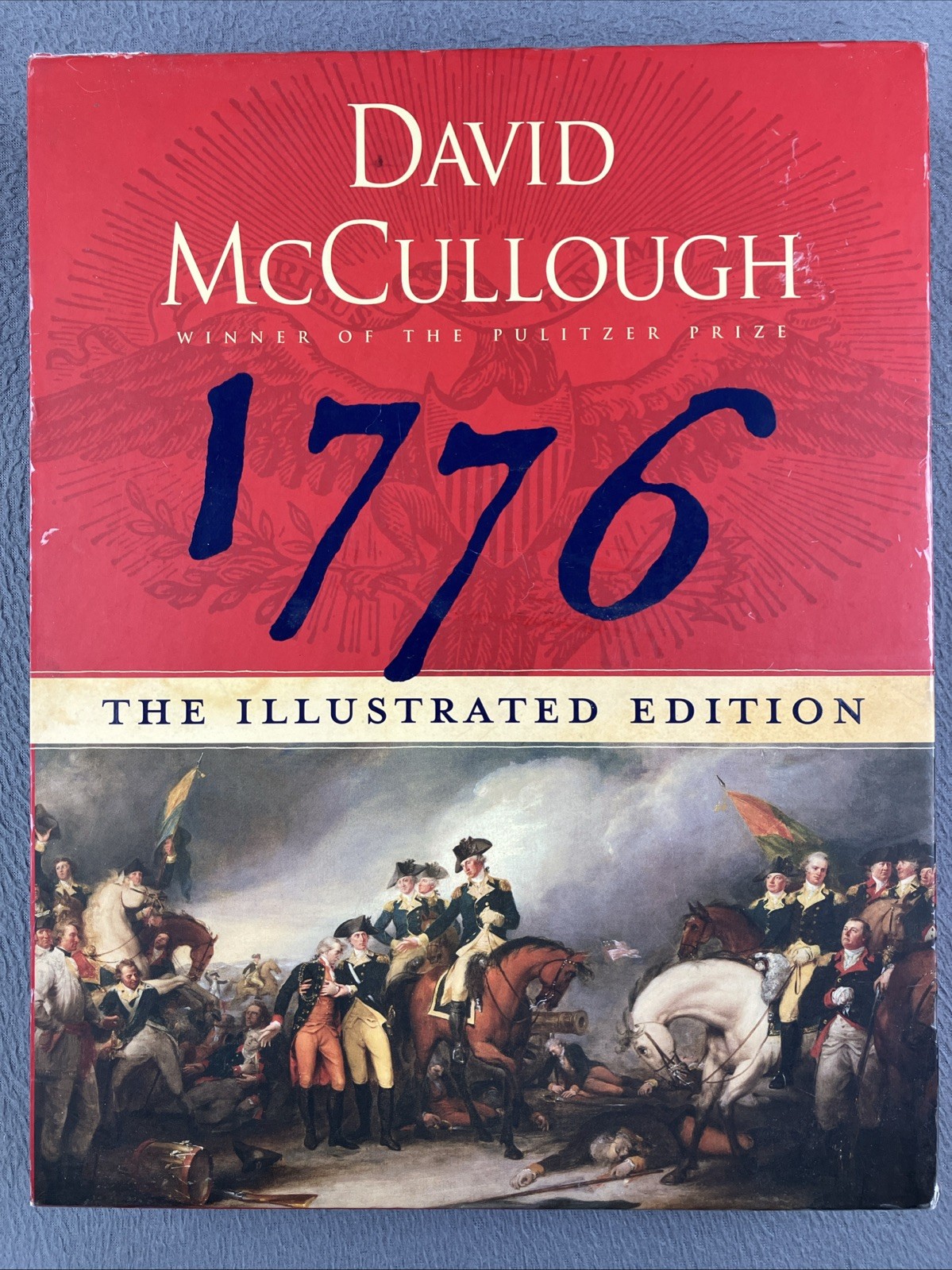 1776 David McCullough (2007, Hardcover, Illustrated edition) Slipcase