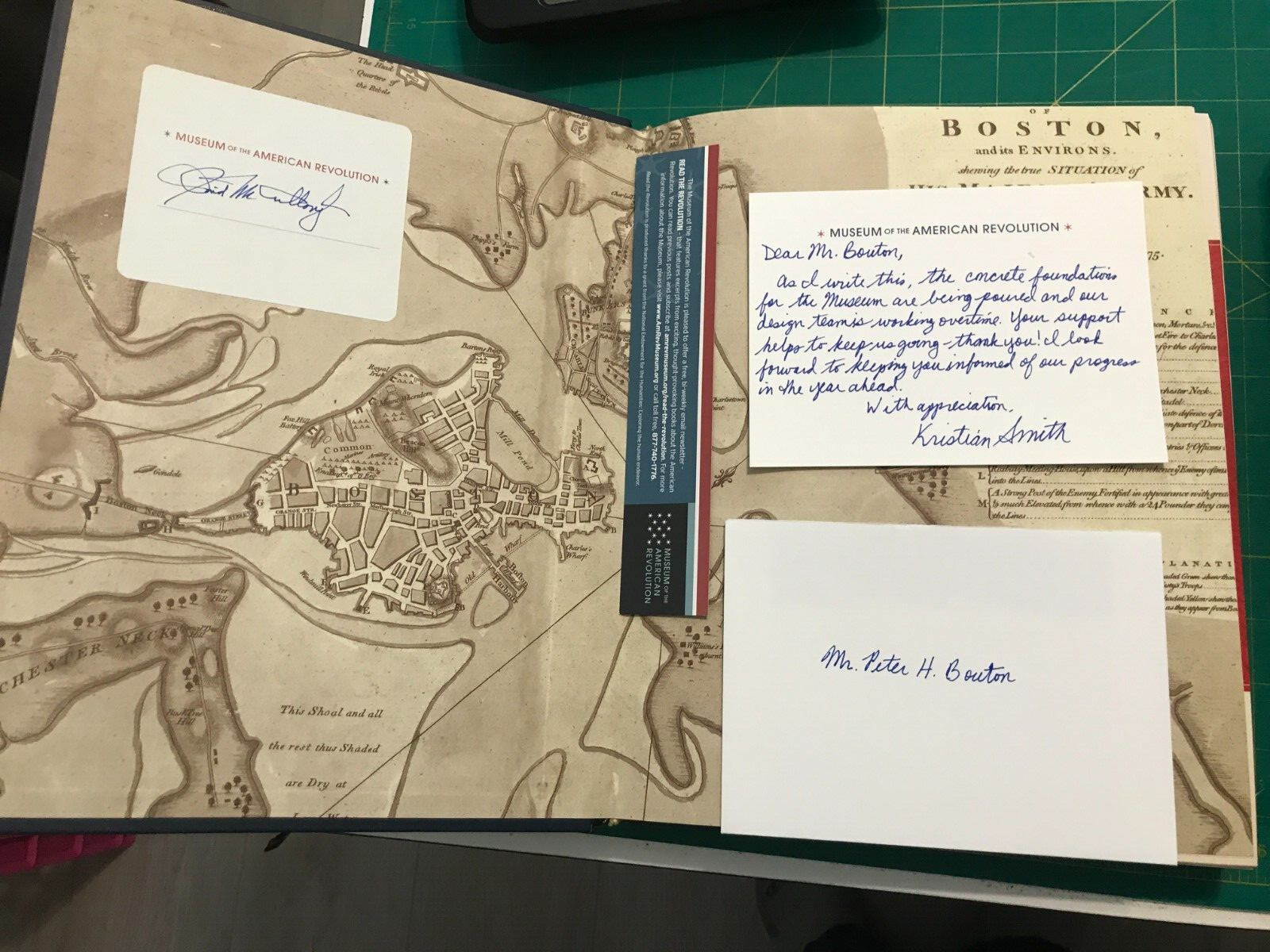 1776 SIGNED by David McCullough – Thank You Note Loosely Laid In