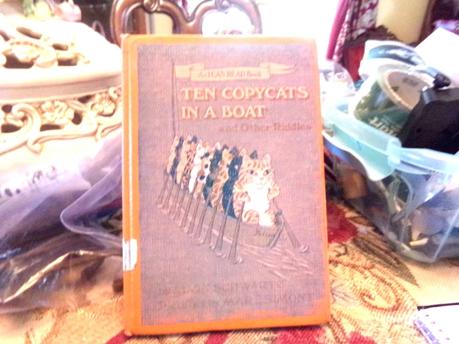Ten Copycats in a Boat & Other Riddles Alvin Schwartz Marc Simont HC 1980 1st Ed