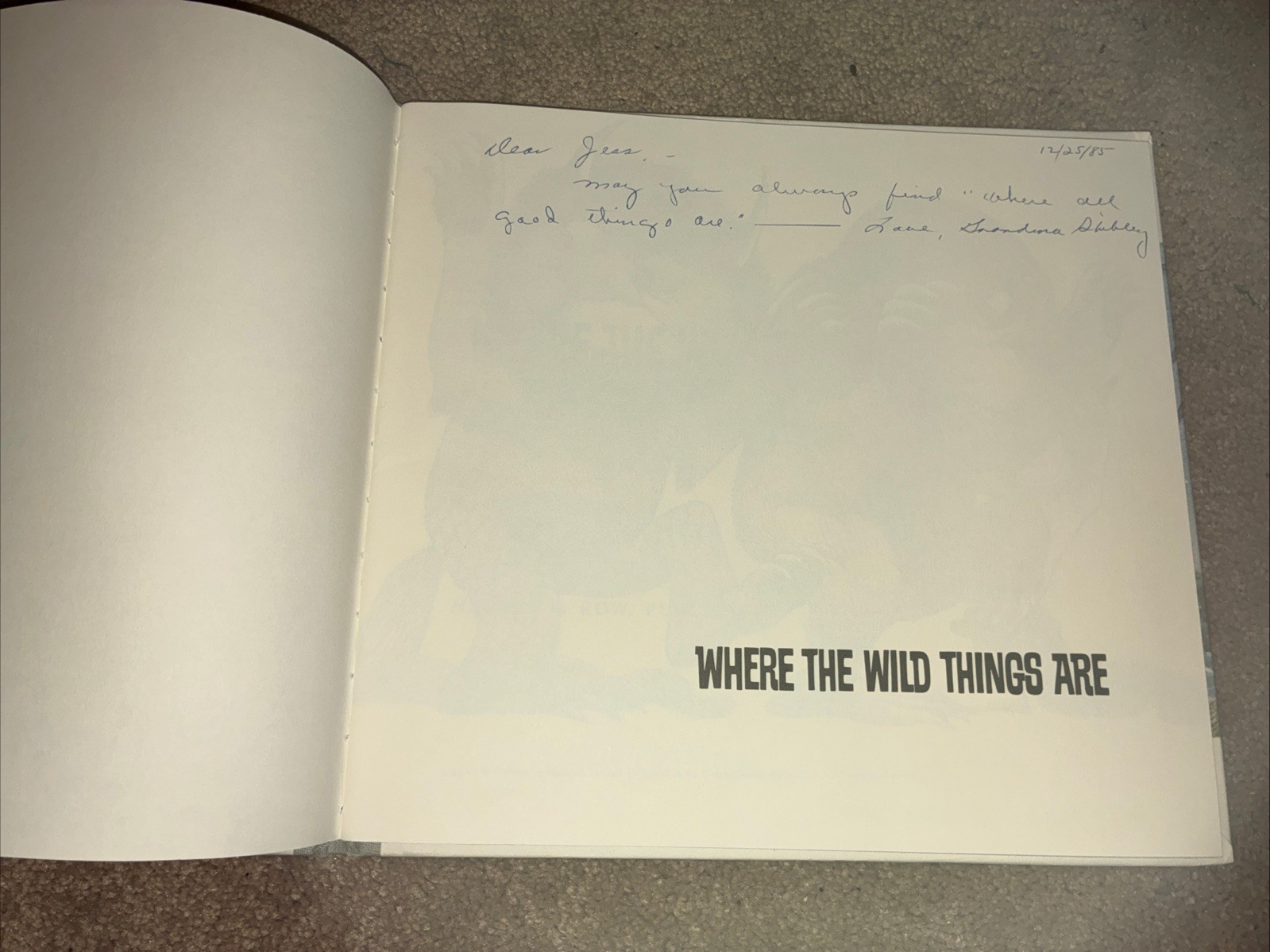 Where The Wild Things Are by Maurice Sendak Hardcover First Edition/1st (1963)