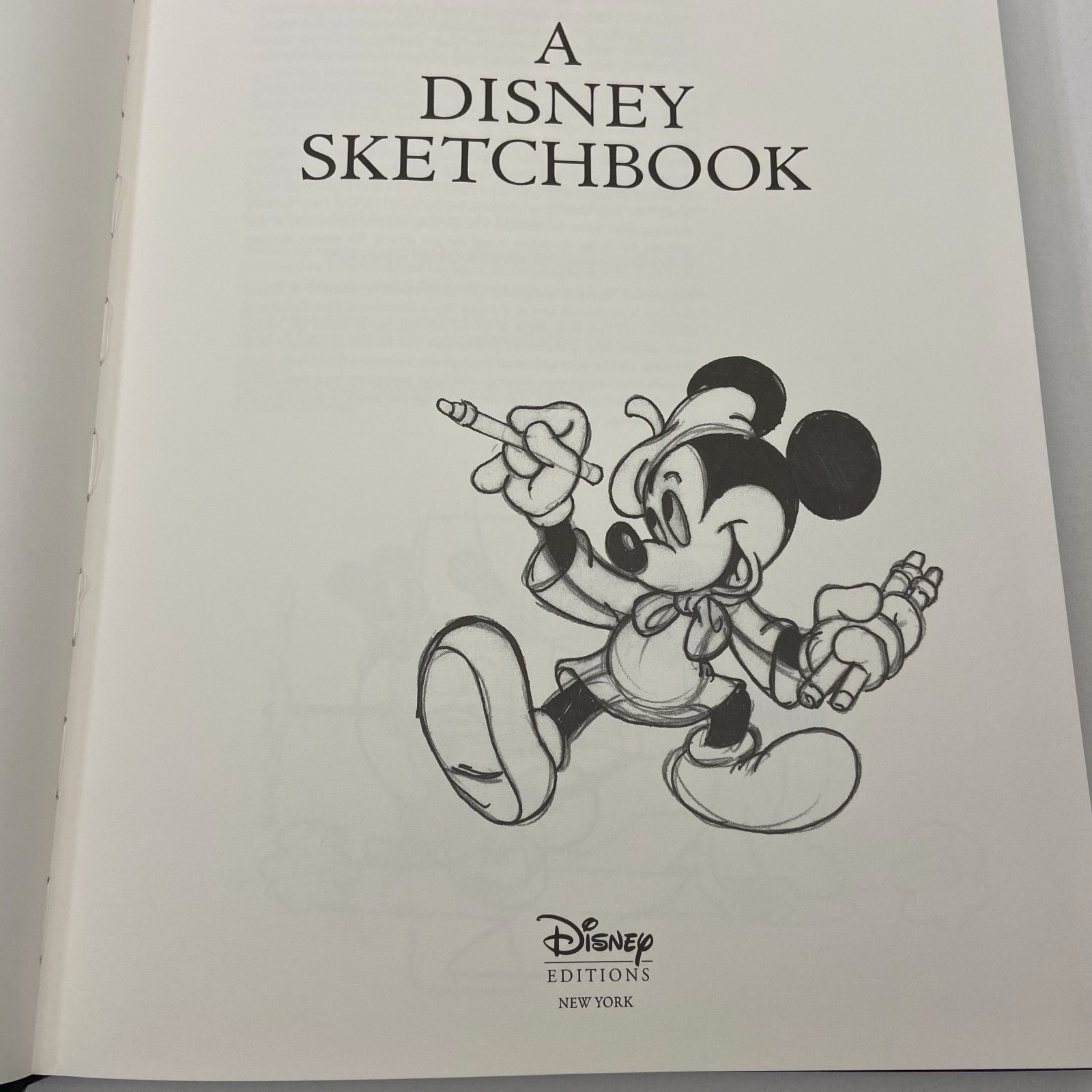 A Disney Sketchbook 2012 Third Edition 4th Printing Hardcover Illustrated