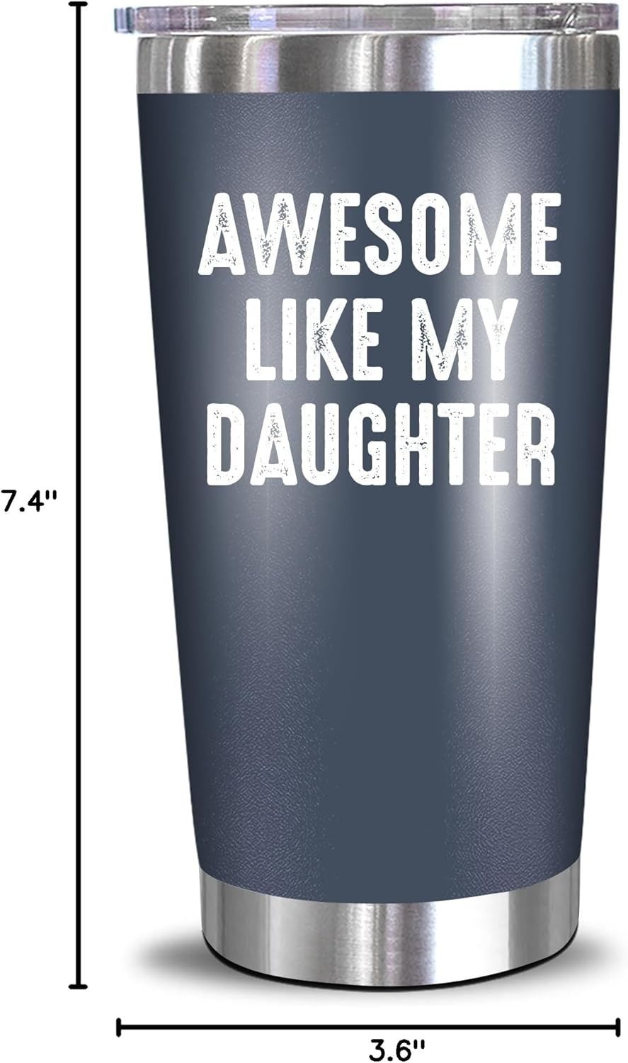 Limited Edition Navy Tumbler for Dad – 20 oz Gifting Essential from Daughter
