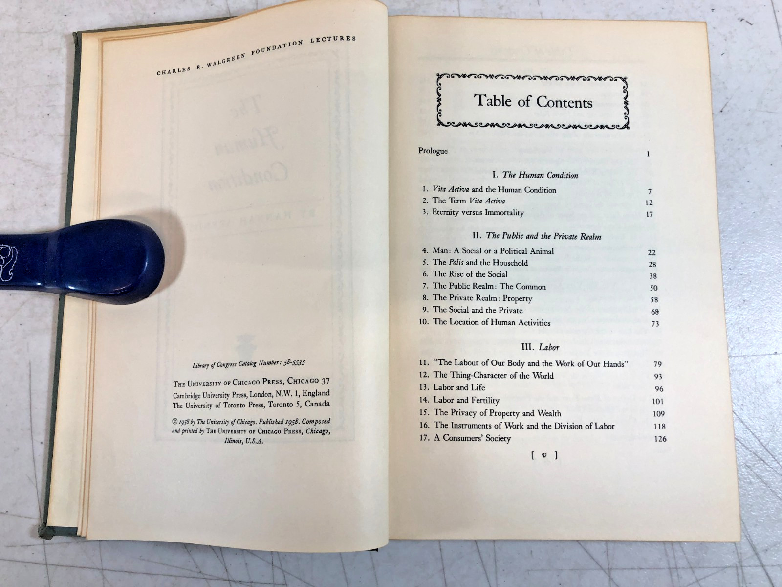 The Human Condition, Hannah Arendt 1958, E-104