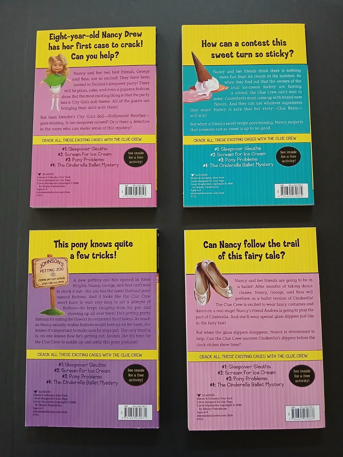Nancy Drew And The Clue Crew Lot Of 4 Mystery Books 1–4 Paperback Carolyn Keene