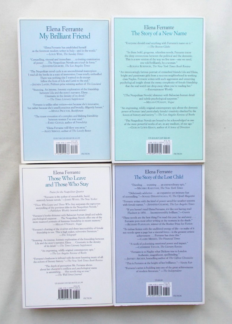 Elena Ferrante: The Neapolitan Novels, Volumes 1-4 TPB/VGC