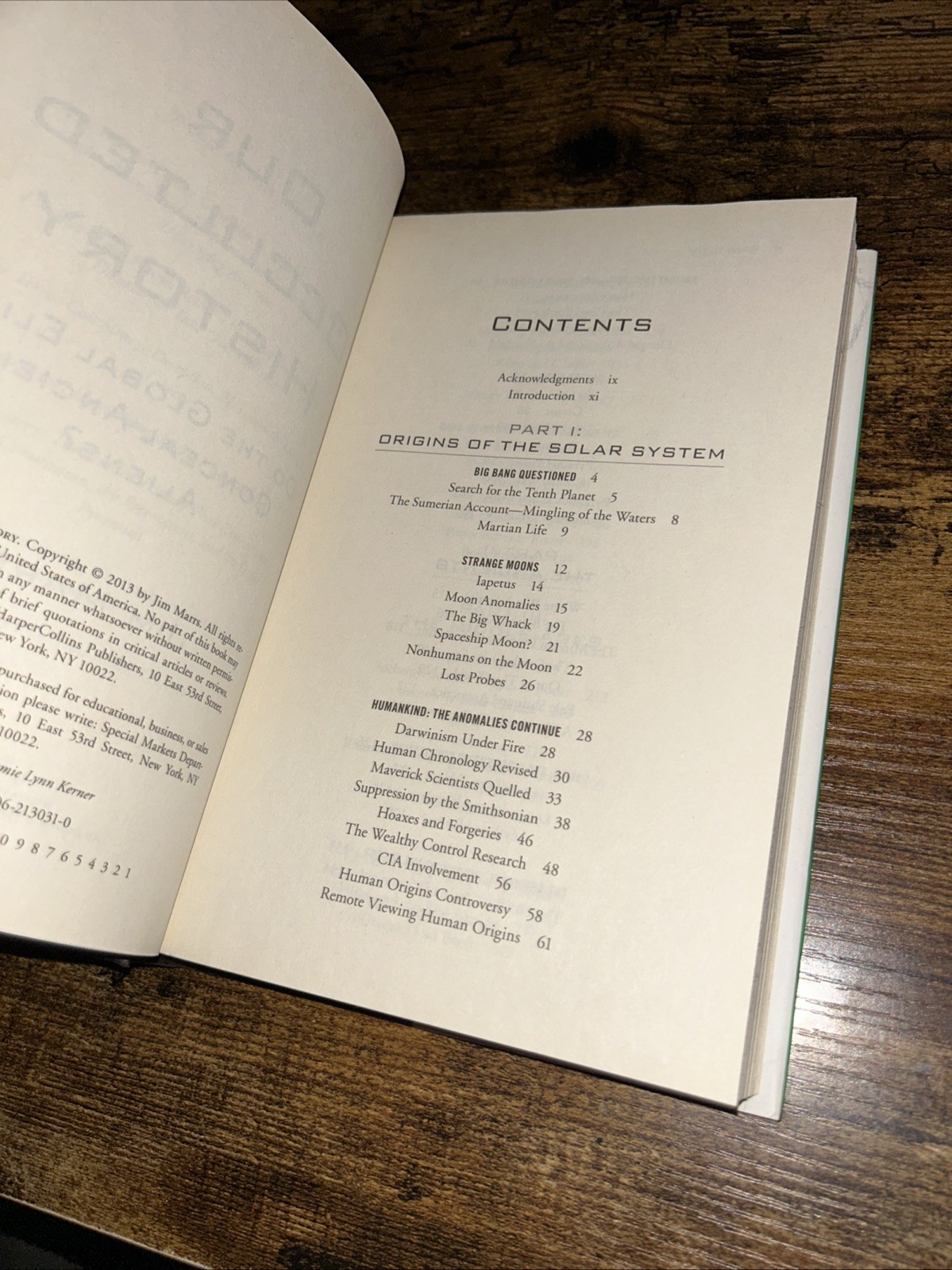 Our Occulted History :Global Elite Conceal Ancient Aliens?-Jim Marrs(hardcover)