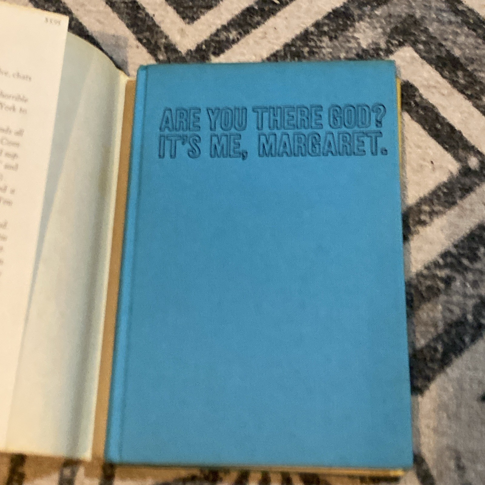 Are You There God It’s Me Margaret 1974 5th Print Hardcover DJ Judy Blume Rare